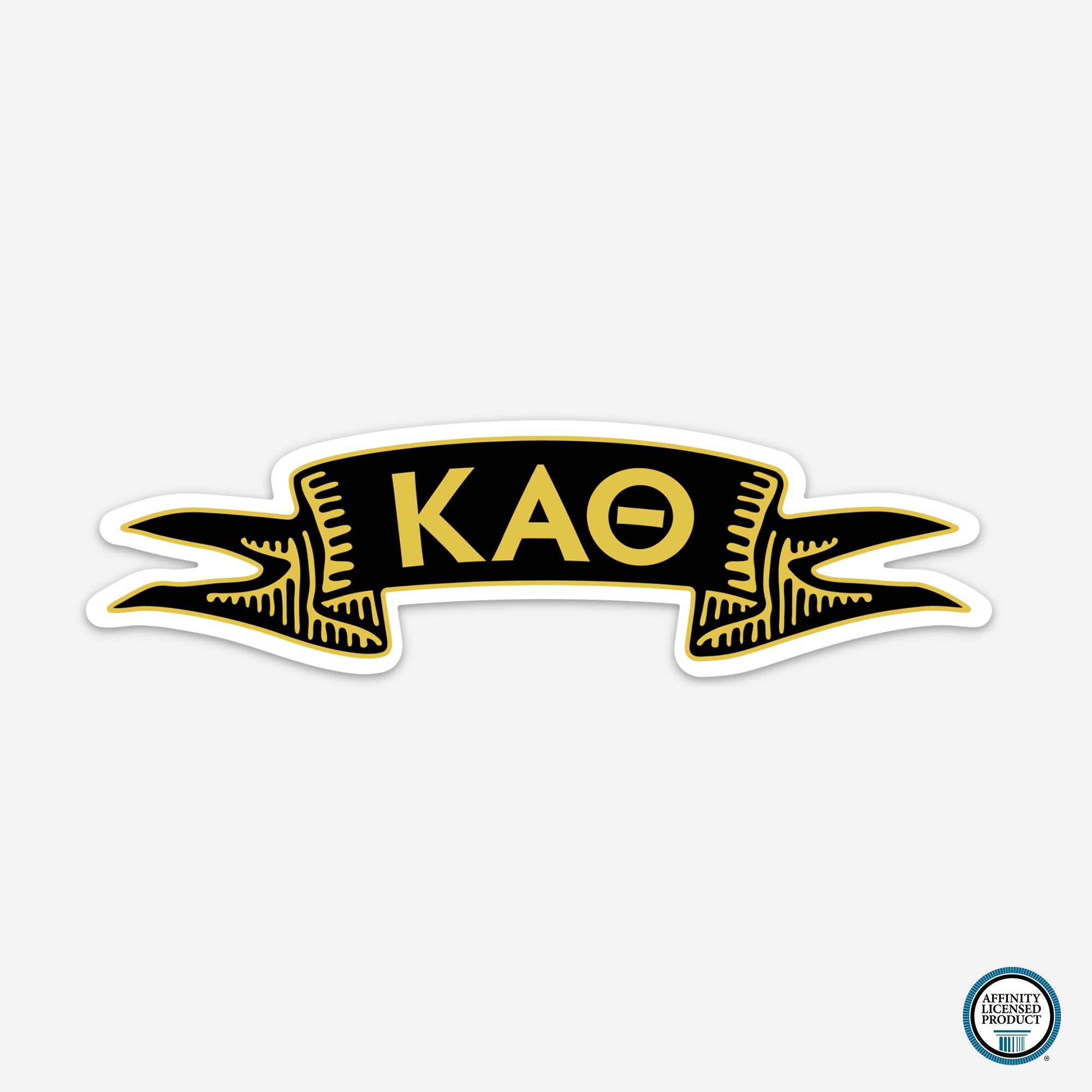 Kappa Alpha Theta Ribbon Decal | Brit and Bee