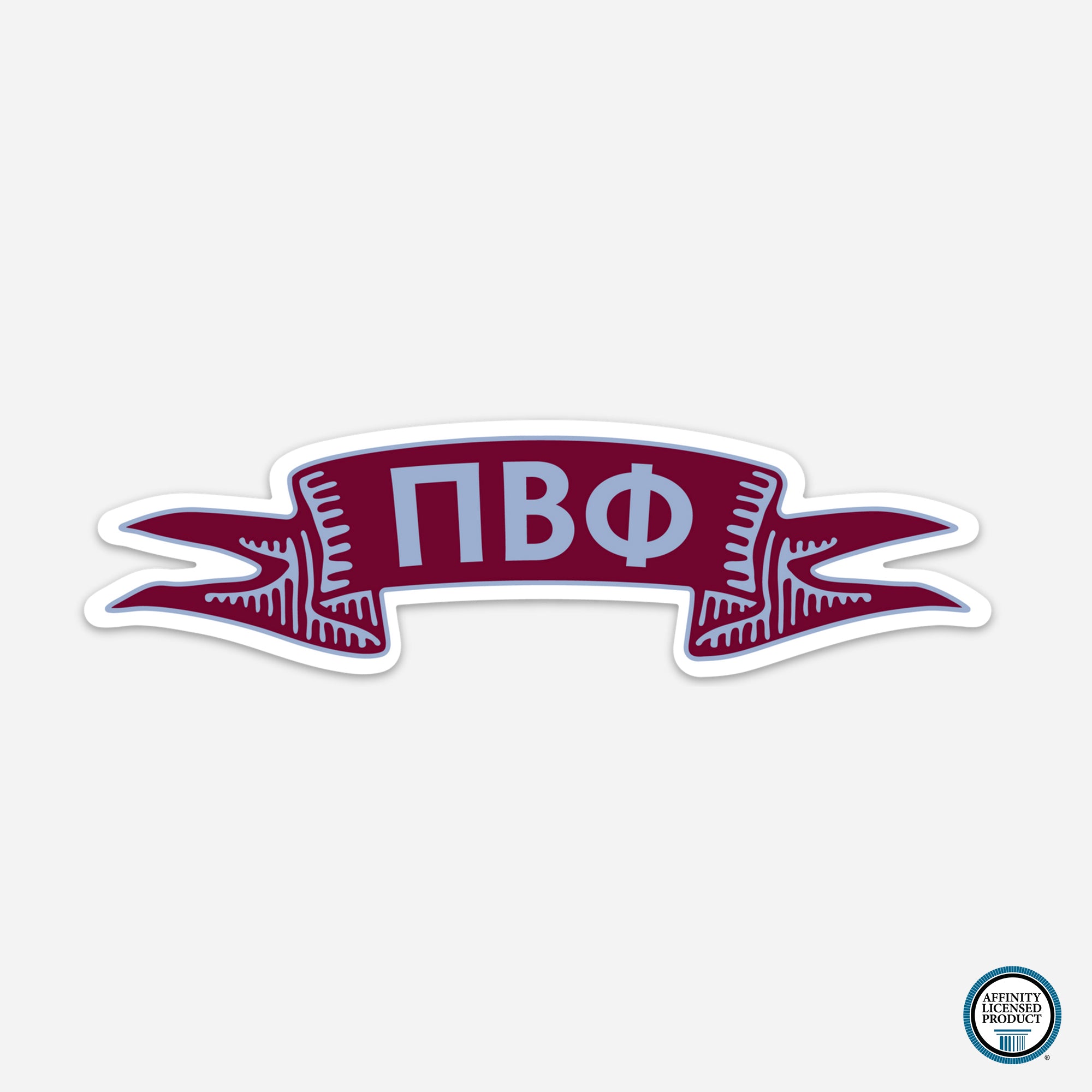 Pi Beta Phi Ribbon Sticker | Brit and Bee