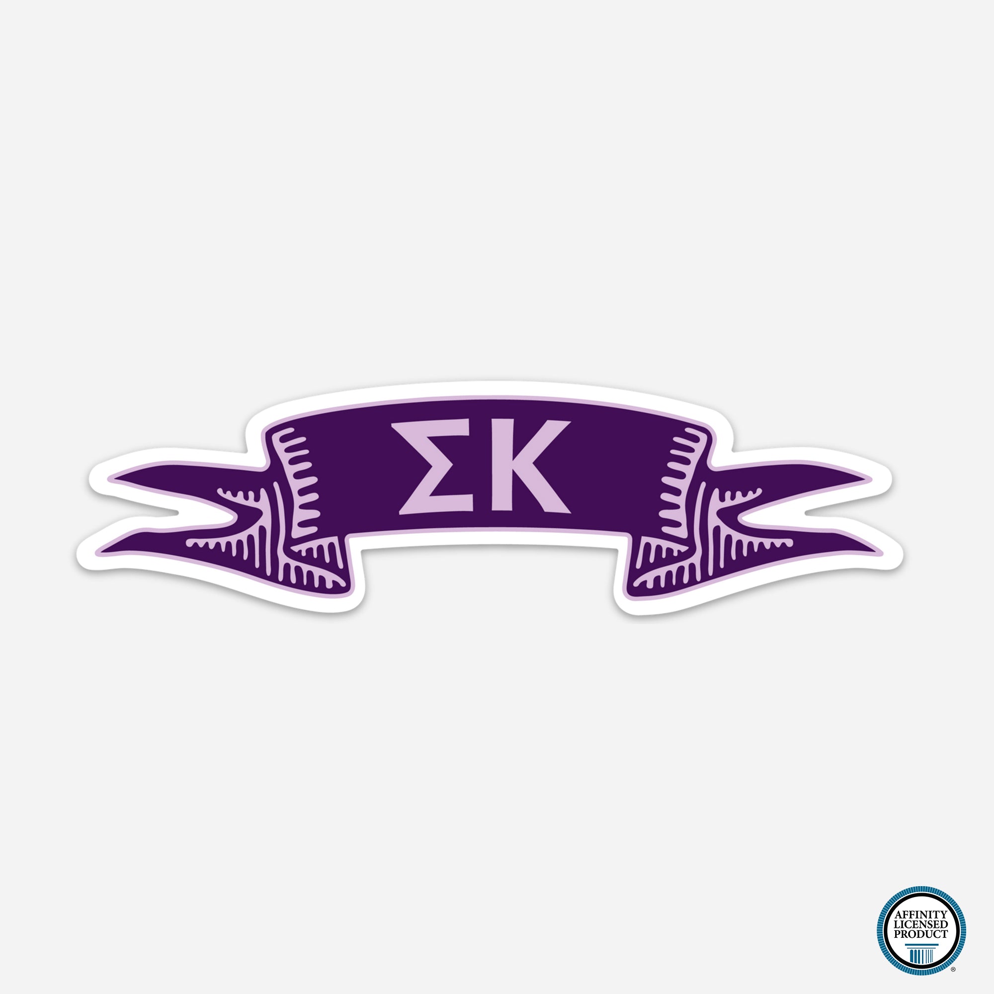 Sigma Kappa Ribbon Decal | Brit and Bee