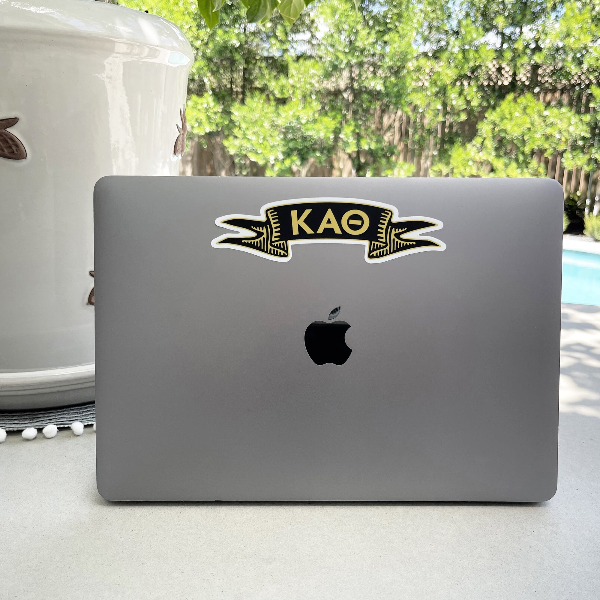 Kappa Alpha Theta Ribbon Decal | Brit and Bee