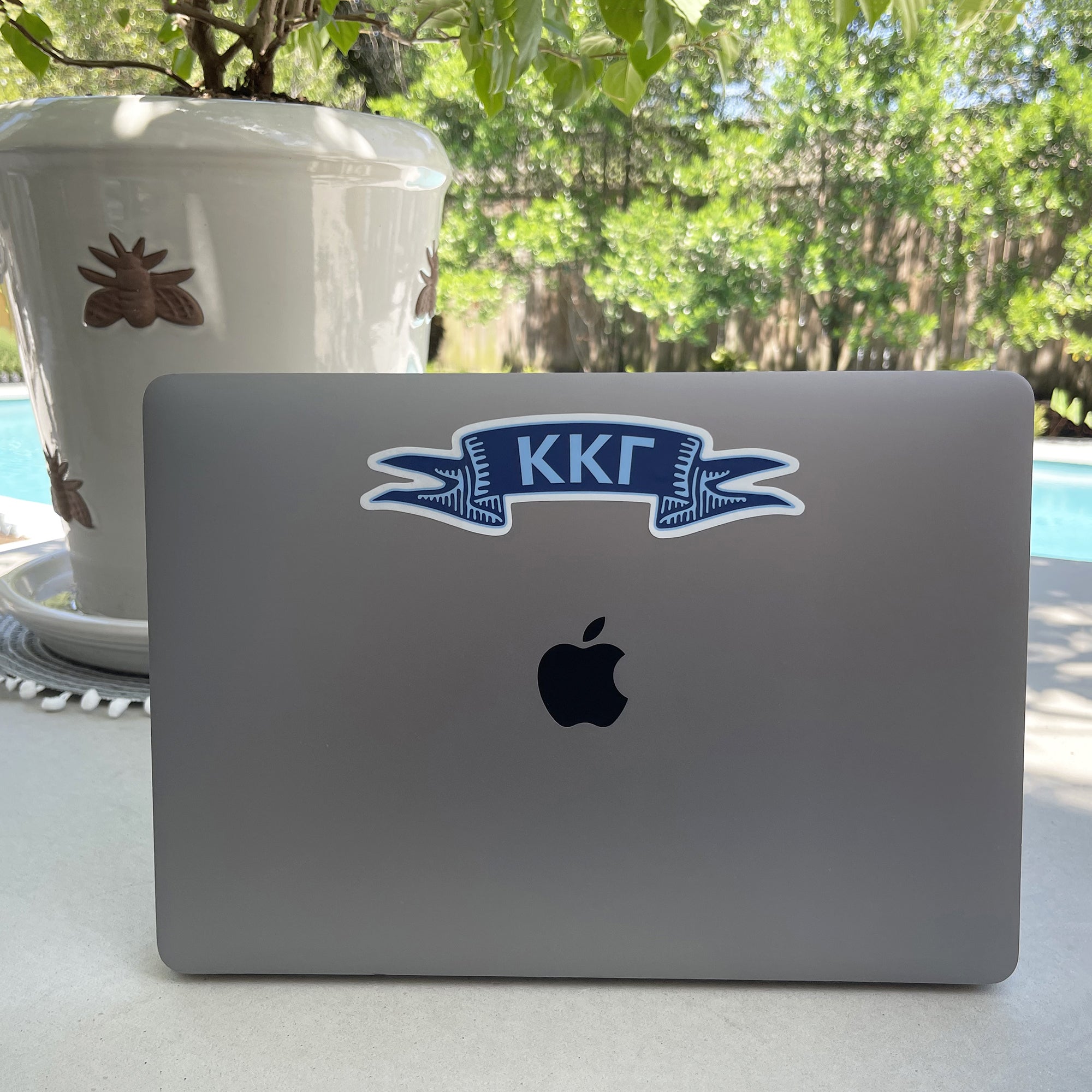 Kappa Kappa Gamma Ribbon Sticker | Brit and Bee
