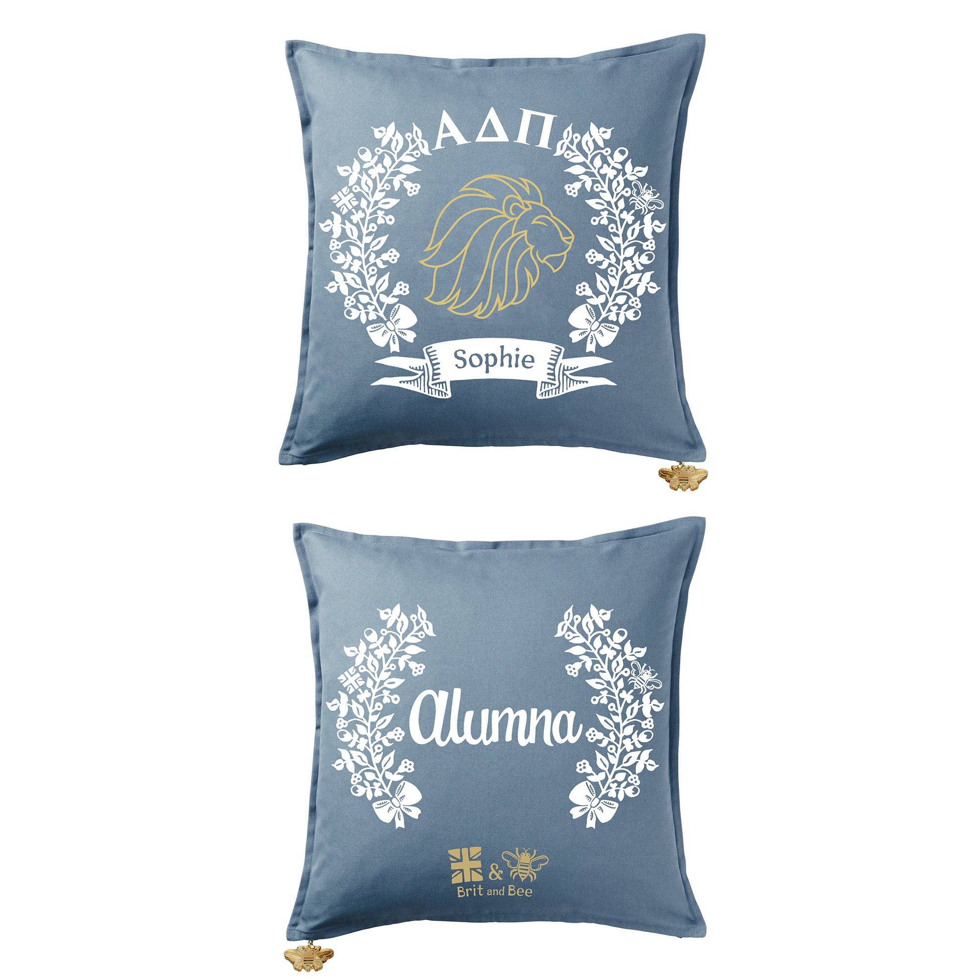 Alpha Delta Pi Pillow | Brit and Bee