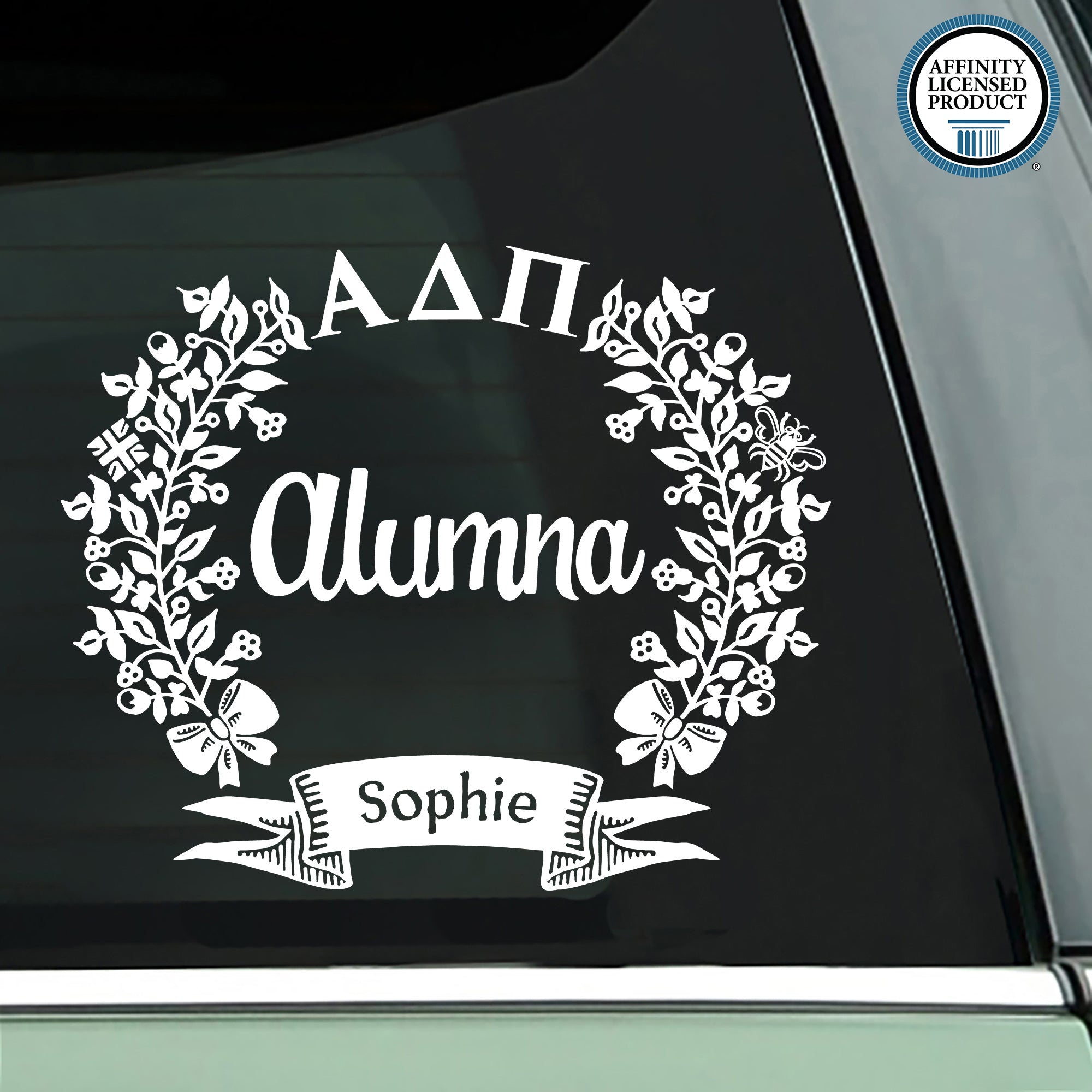 Alpha Delta Pi Alumna Decal | Brit and Bee