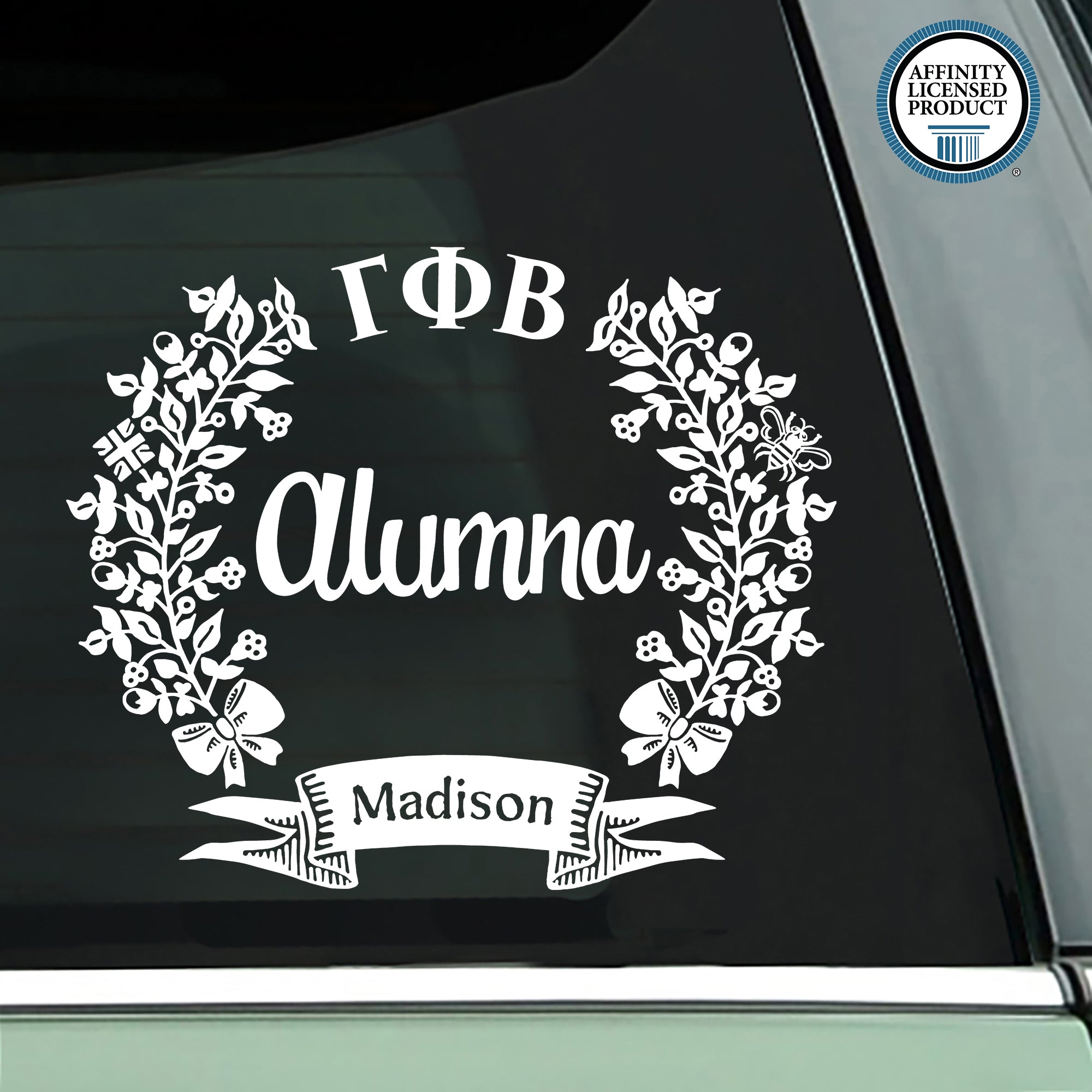 Gamma Phi Beta Alumna Decal | Brit and Bee