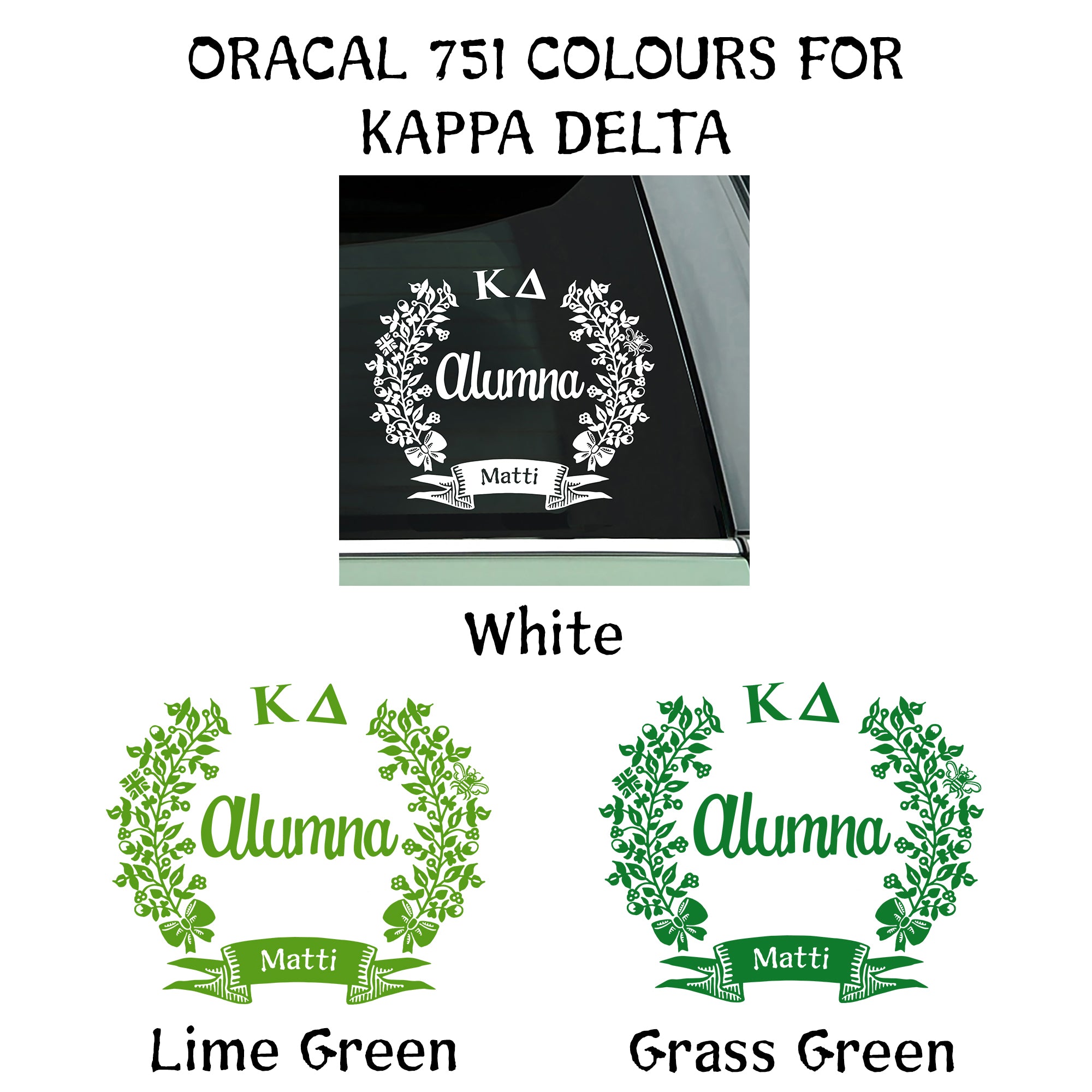 Kappa Delta Alumna Decal | Brit and Bee