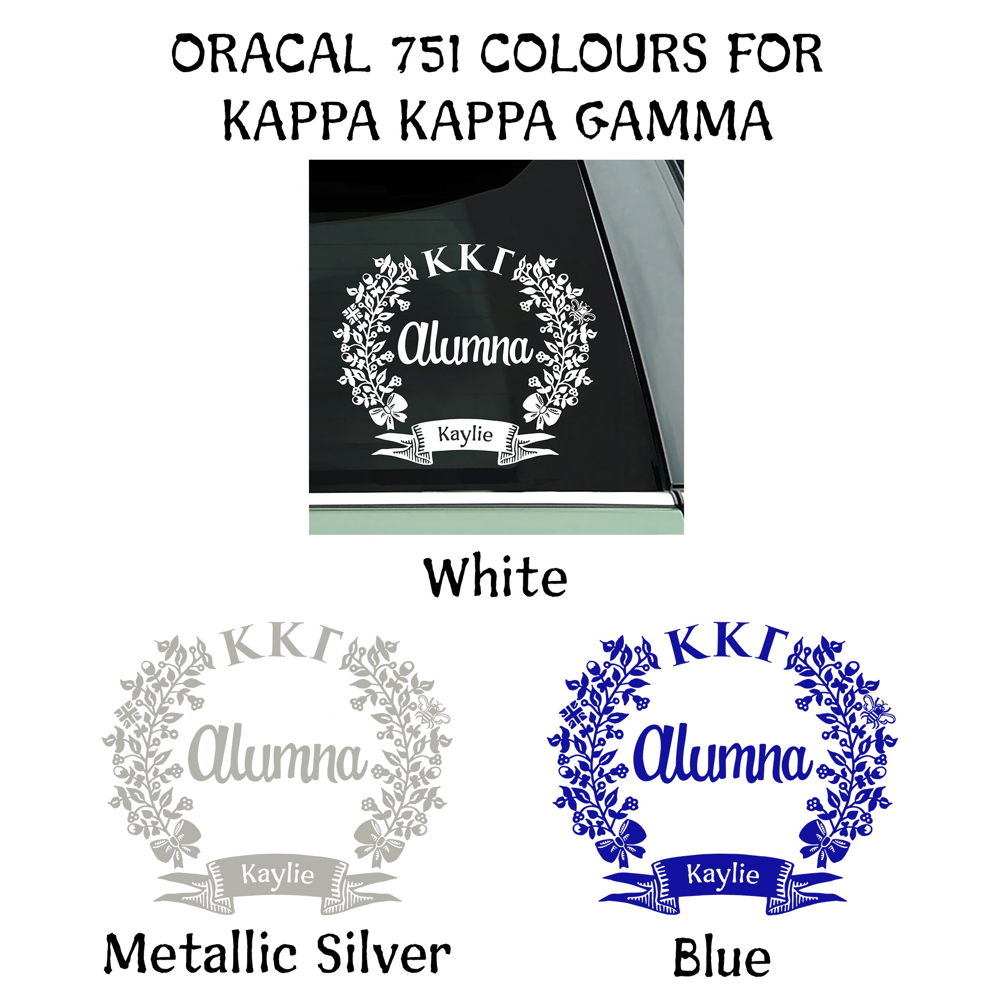 Kappa Kappa Gamma Alumna Decal | Brit and Bee