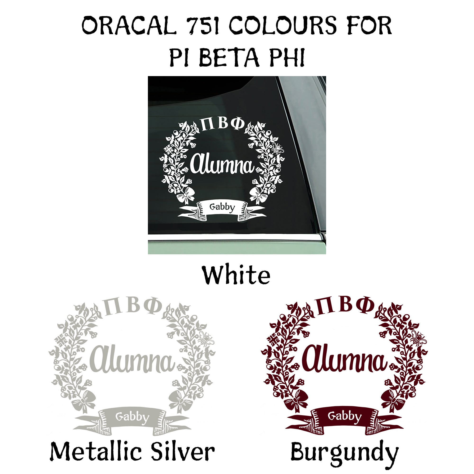 Pi Beta Phi Alumna Decal | Brit and Bee