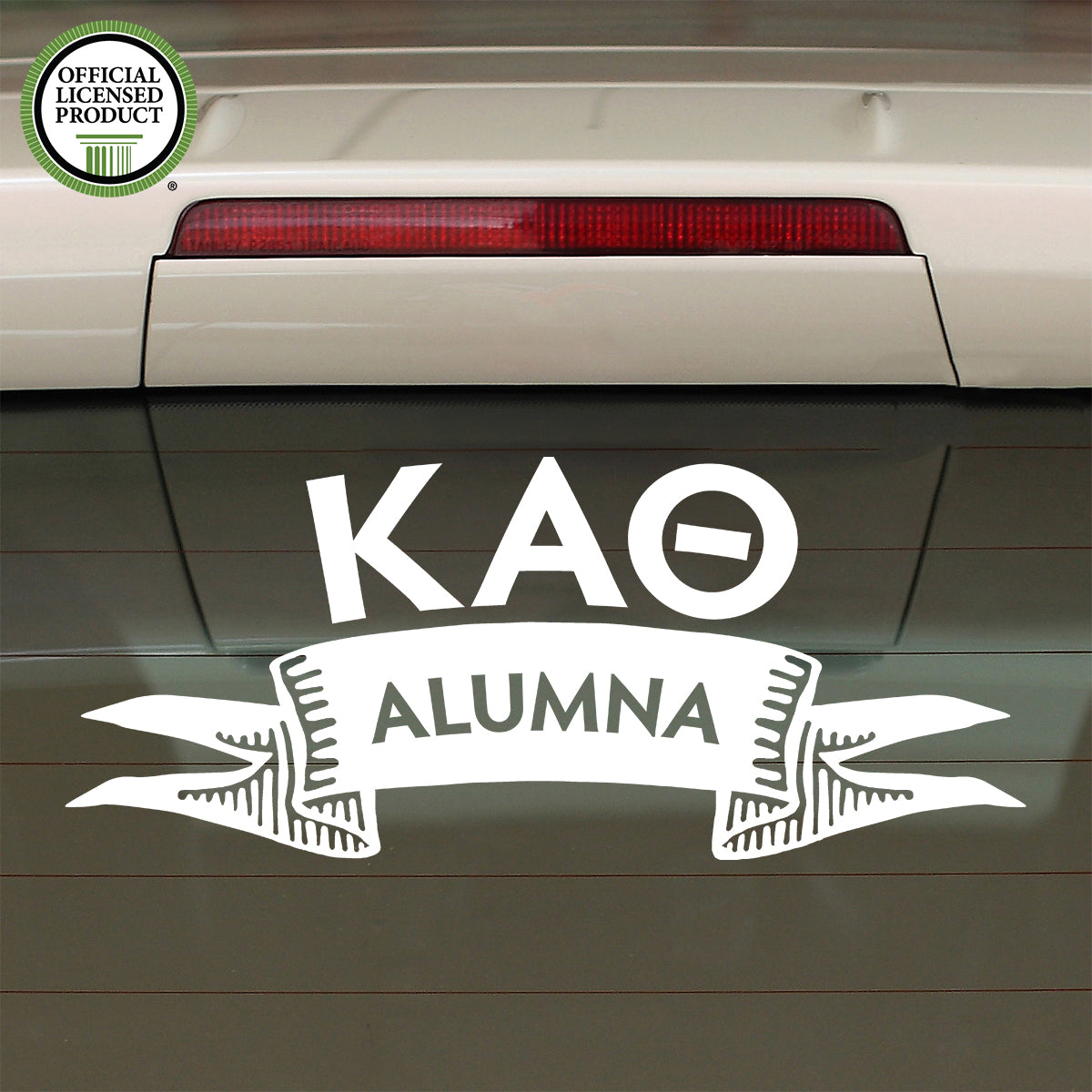 Brit and Bee Sorority Ribbon Alumna Decal - Kappa Alpha Theta