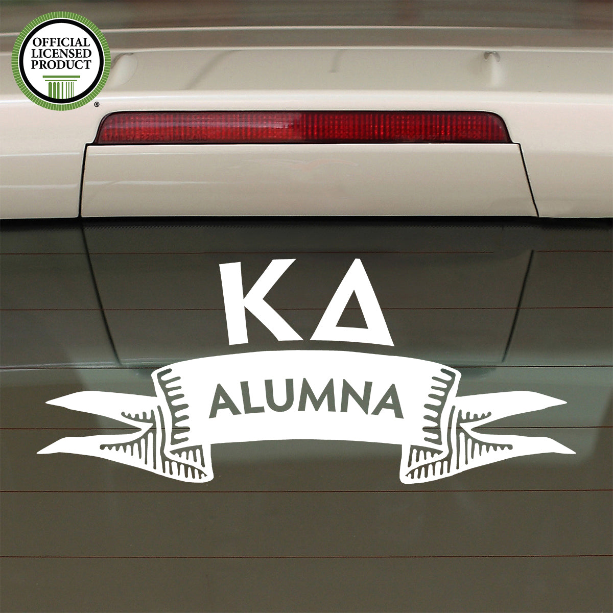 Brit and Bee Sorority Ribbon Alumna Decal - Kappa Delta