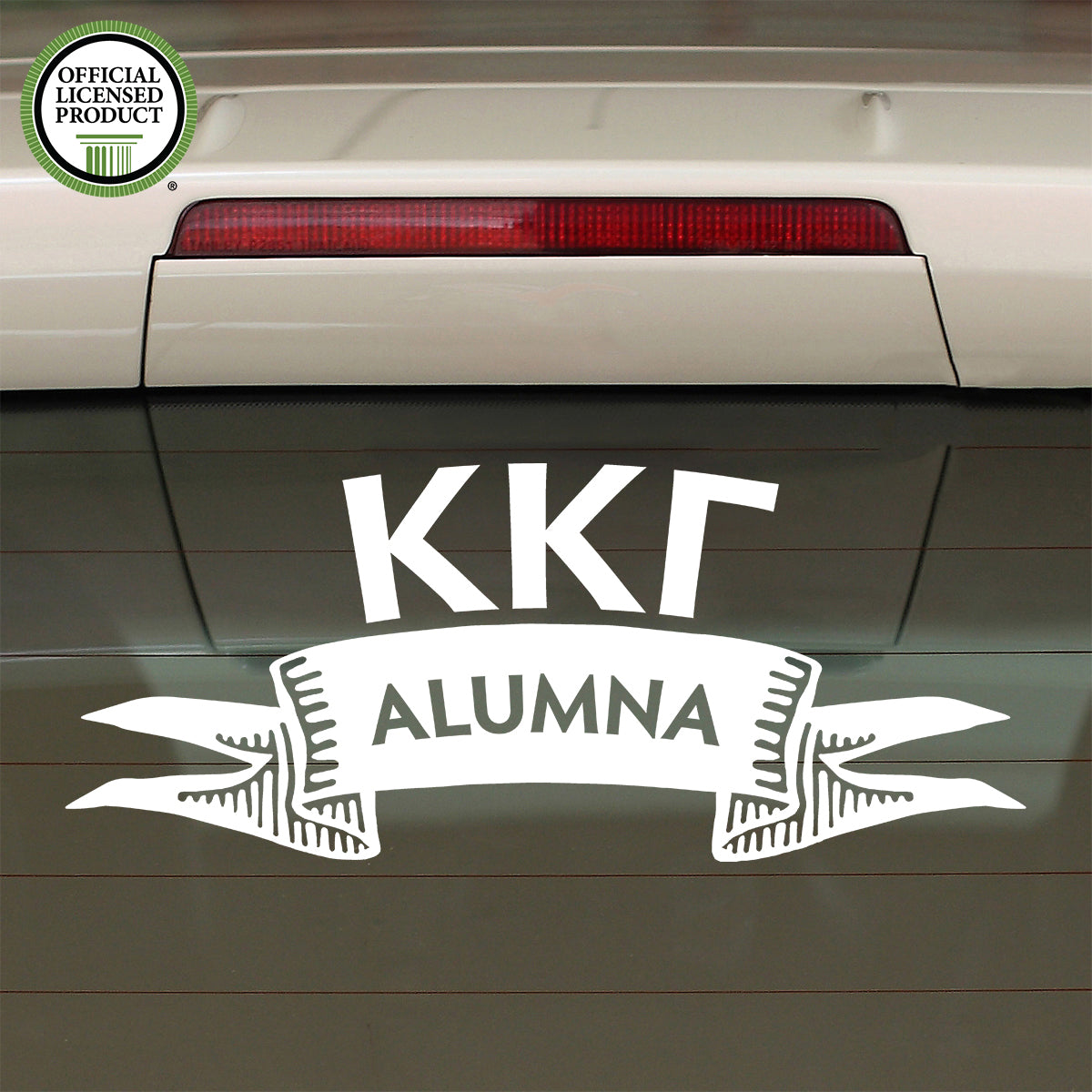 Brit and Bee Sorority Ribbon Alumna Decal - Kappa Kappa Gamma