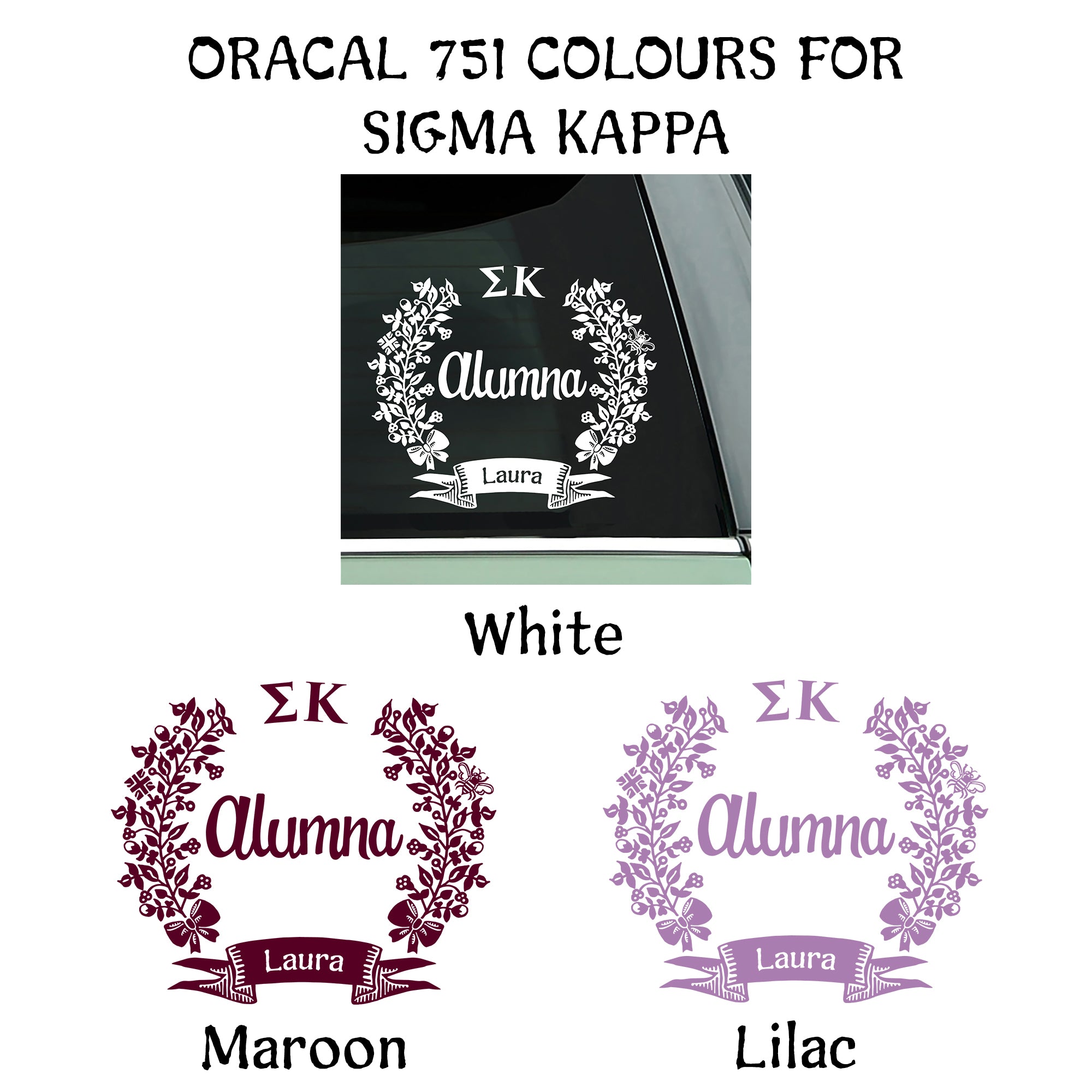 Sigma Kappa Alumna Decal | Brit and Bee