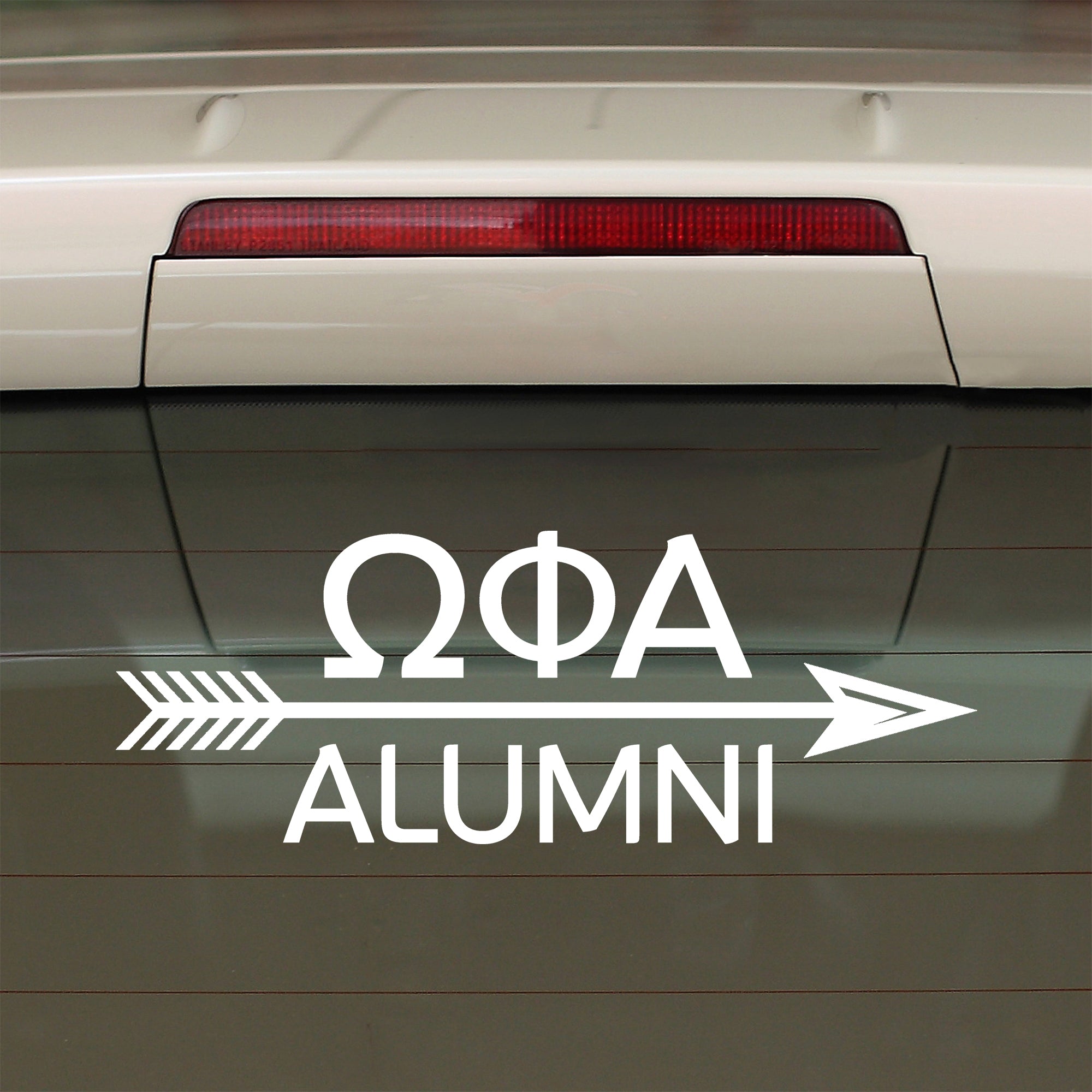Brit and Bee Sorority Arrow Decal - Omega Phi Alpha