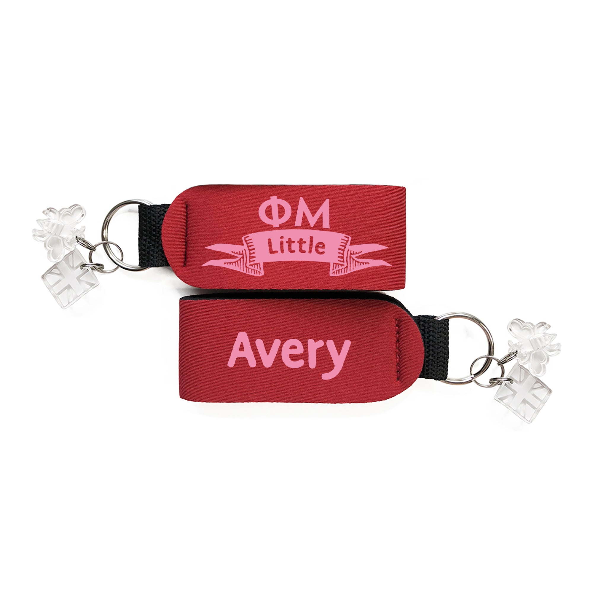 Brit and Bee Sorority Keychain - Phi Mu