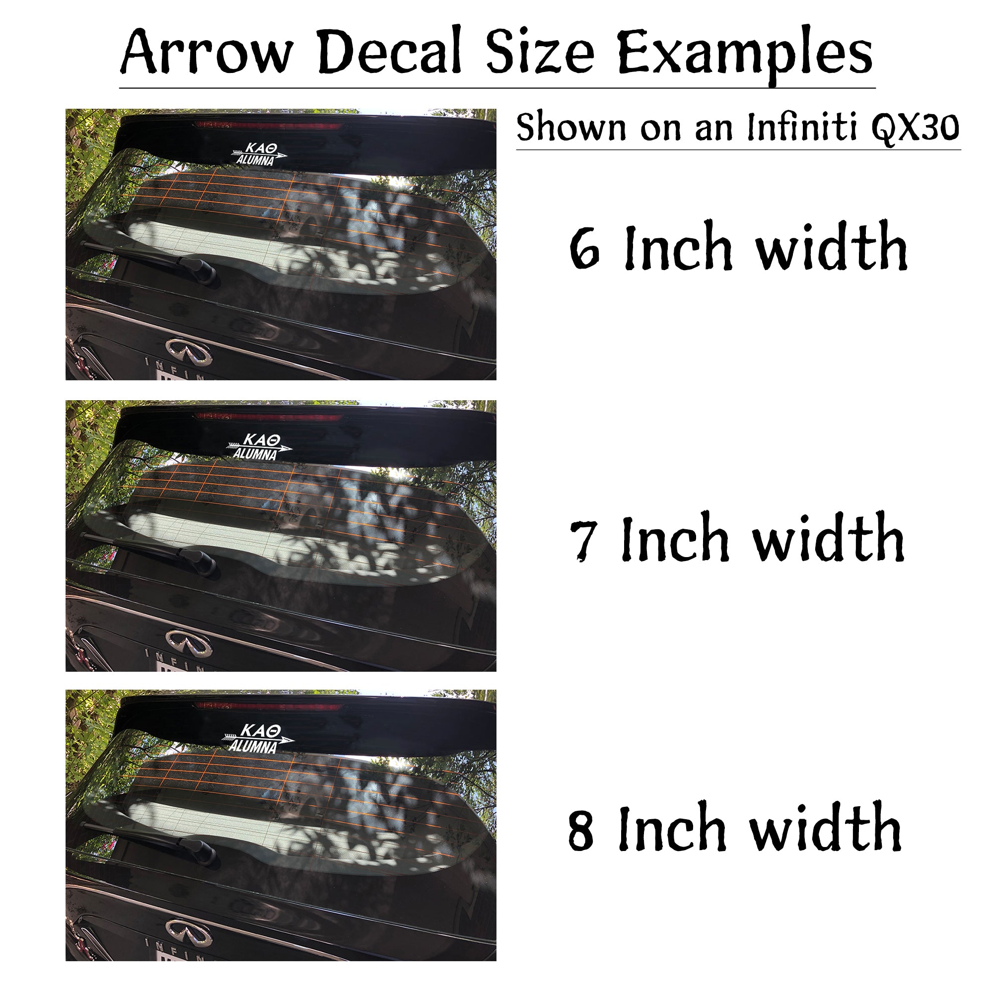 Brit and Bee Sorority Arrow Decal - Sizes