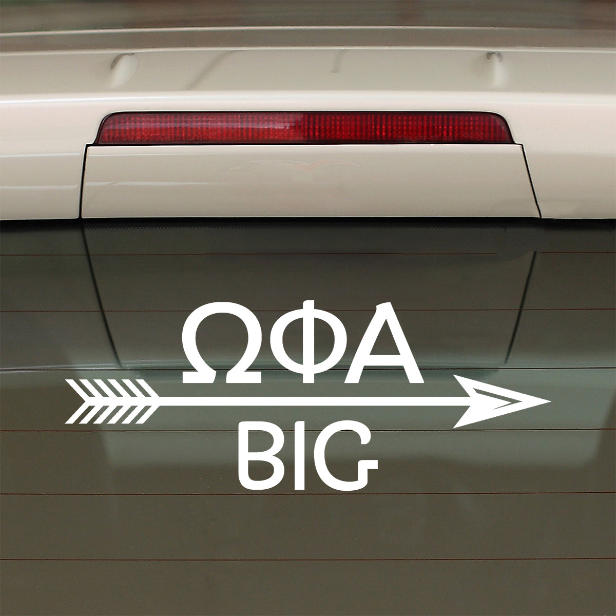 Brit and Bee Sorority Arrow Decal - Omega Phi Alpha