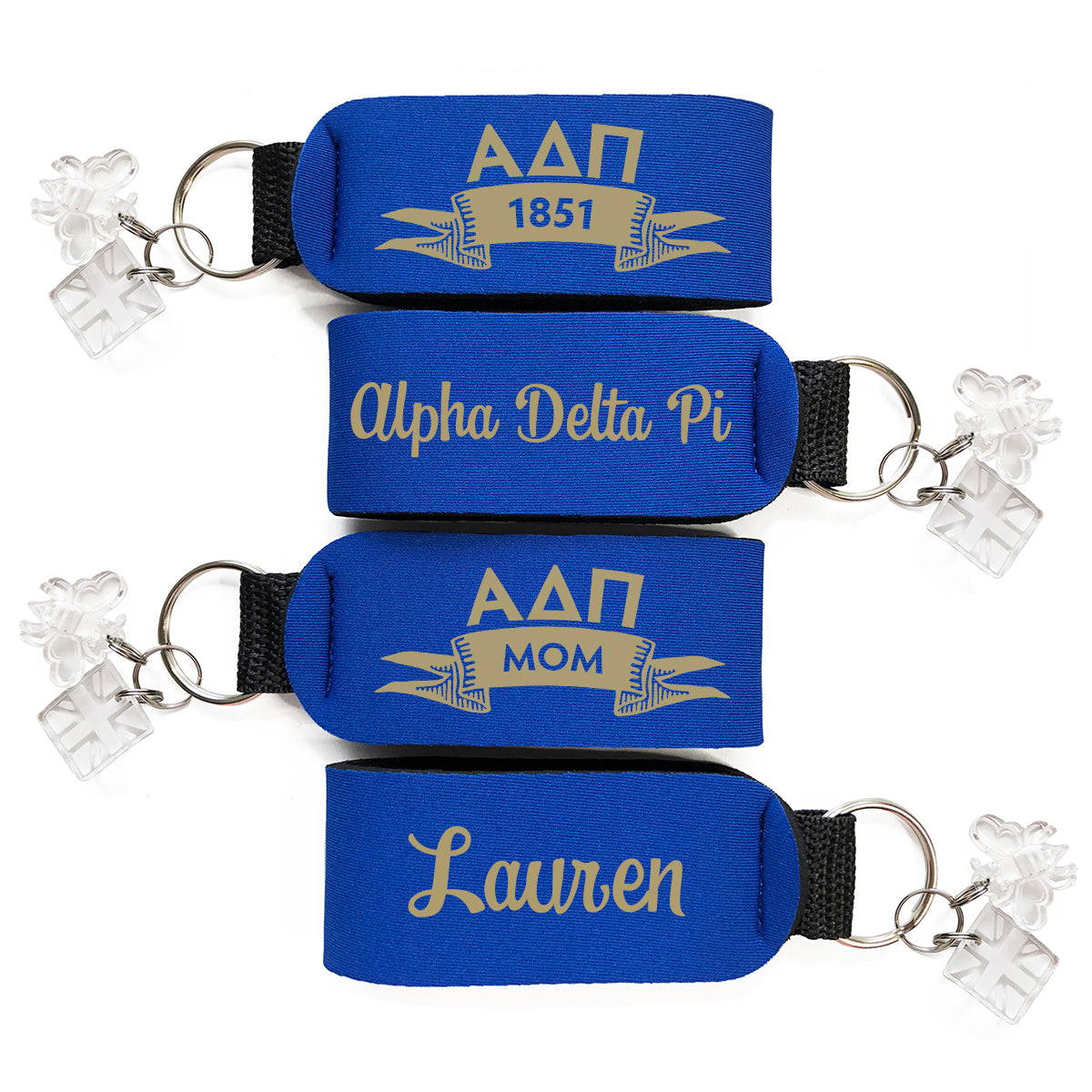 Brit and Bee Sorority Keychain - Alpha Delta Pi