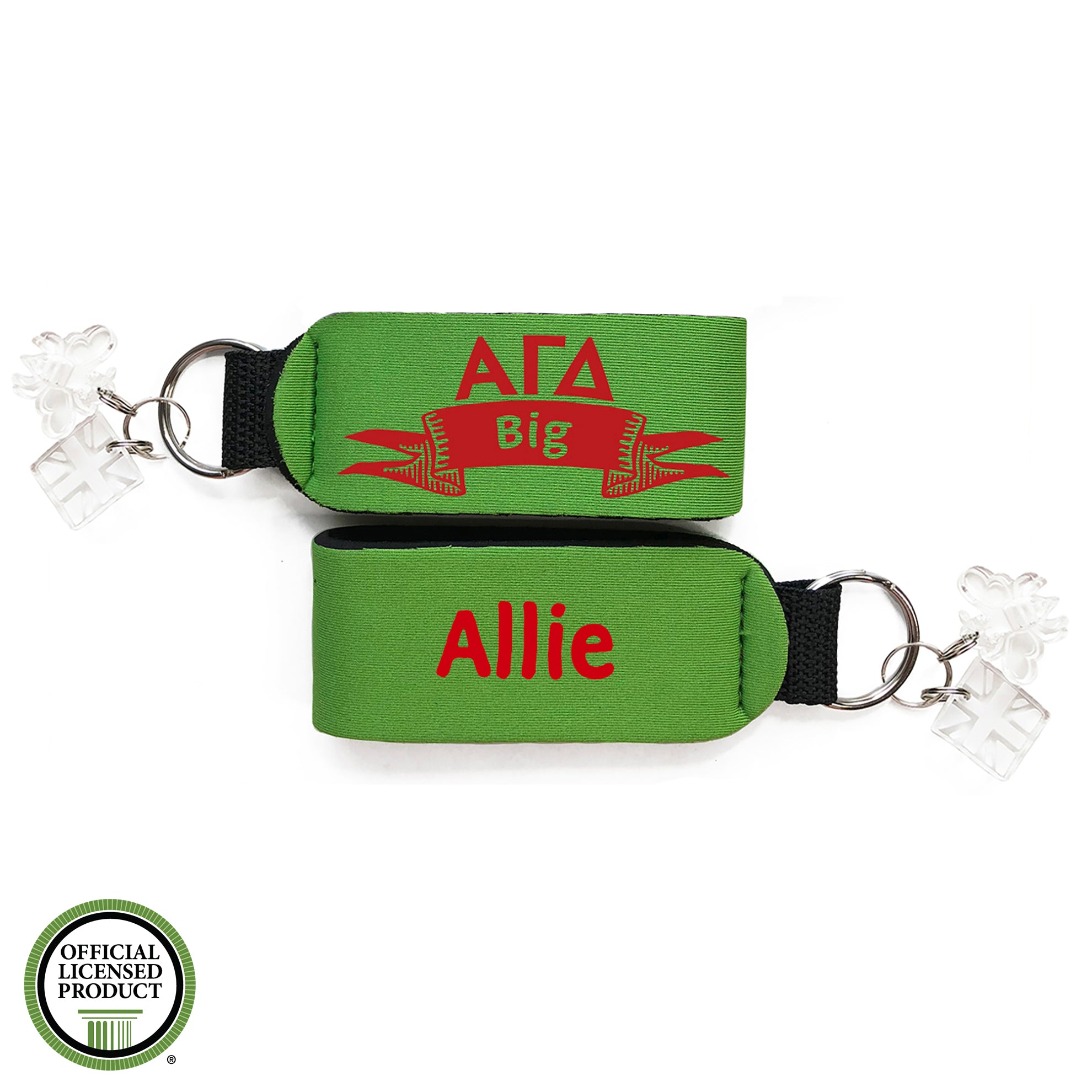 Brit and Bee Sorority Keychain - Alpha Gamma Delta