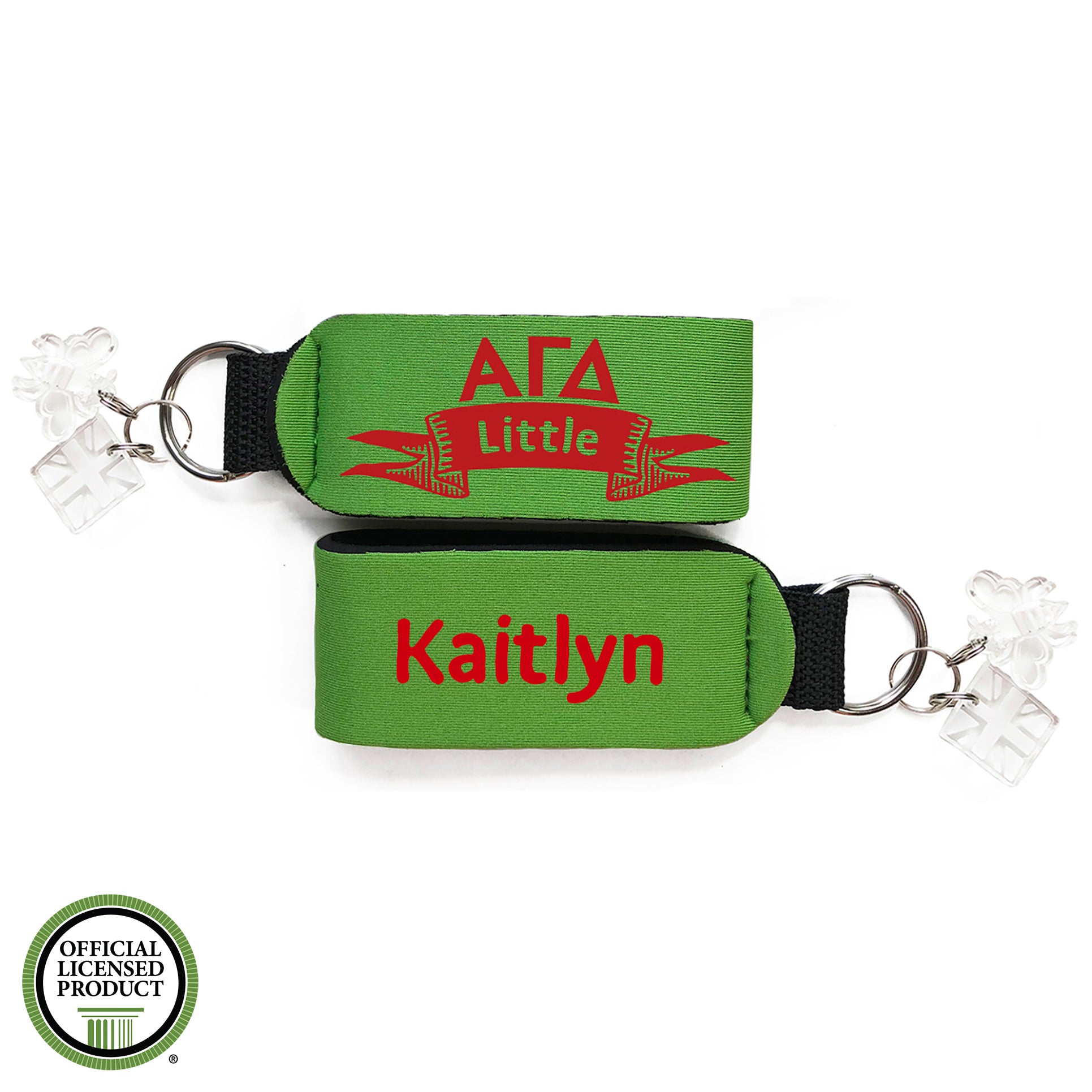 Brit and Bee Sorority Keychain - Alpha Gamma Delta