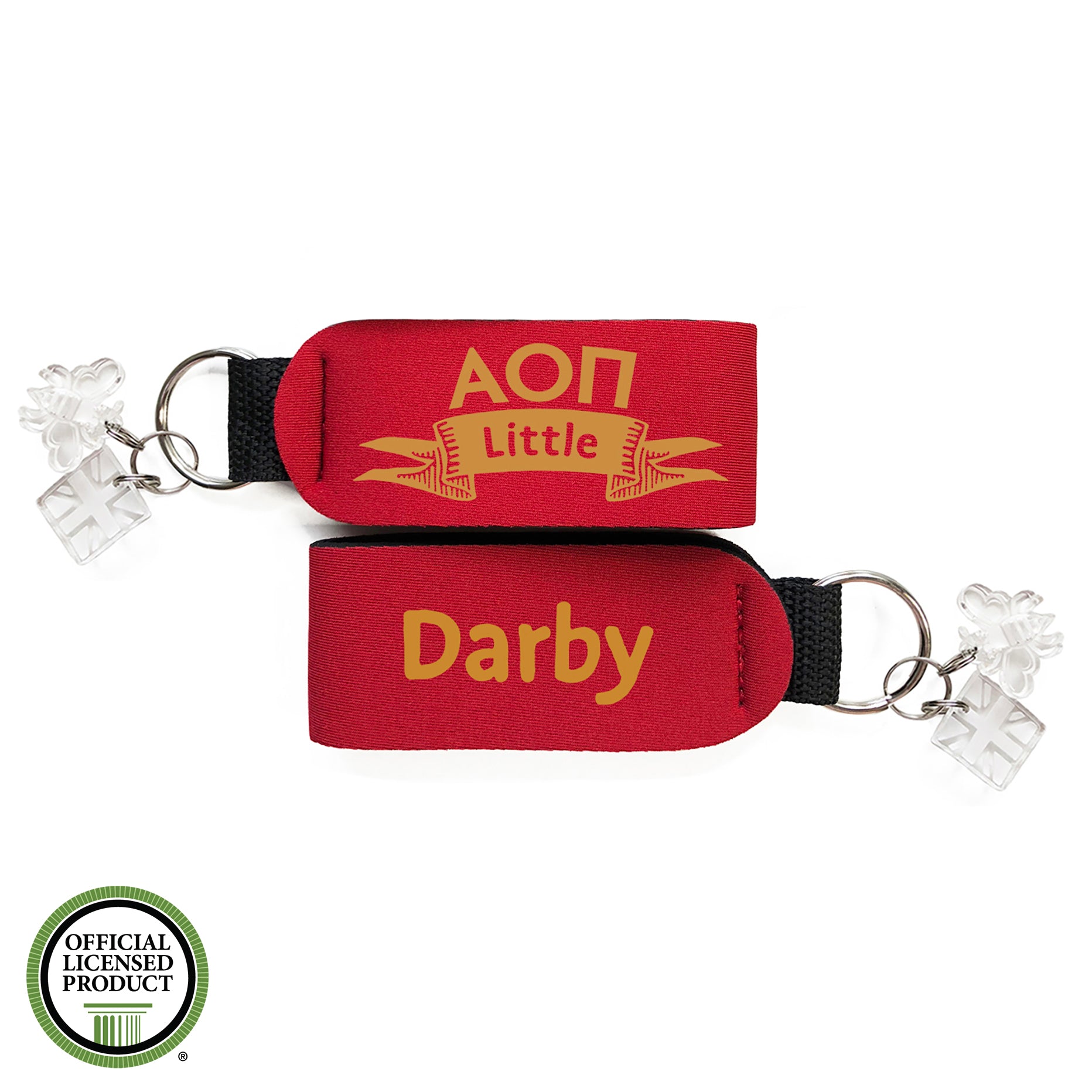 Brit and Bee Sorority Keychain - Alpha Omicron Pi