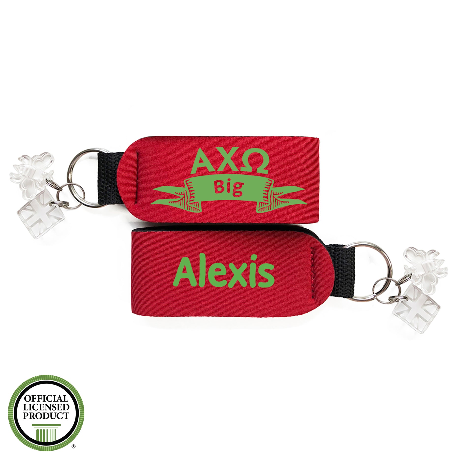 Brit and Bee Sorority Keychain - Alpha Chi Omega