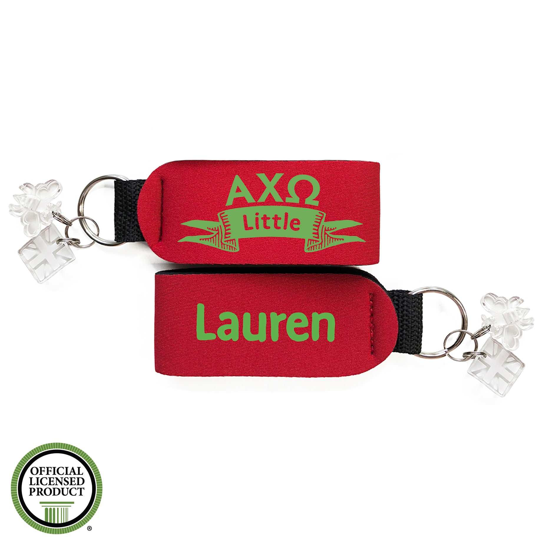 Brit and Bee Sorority Keychain - Alpha Chi Omega