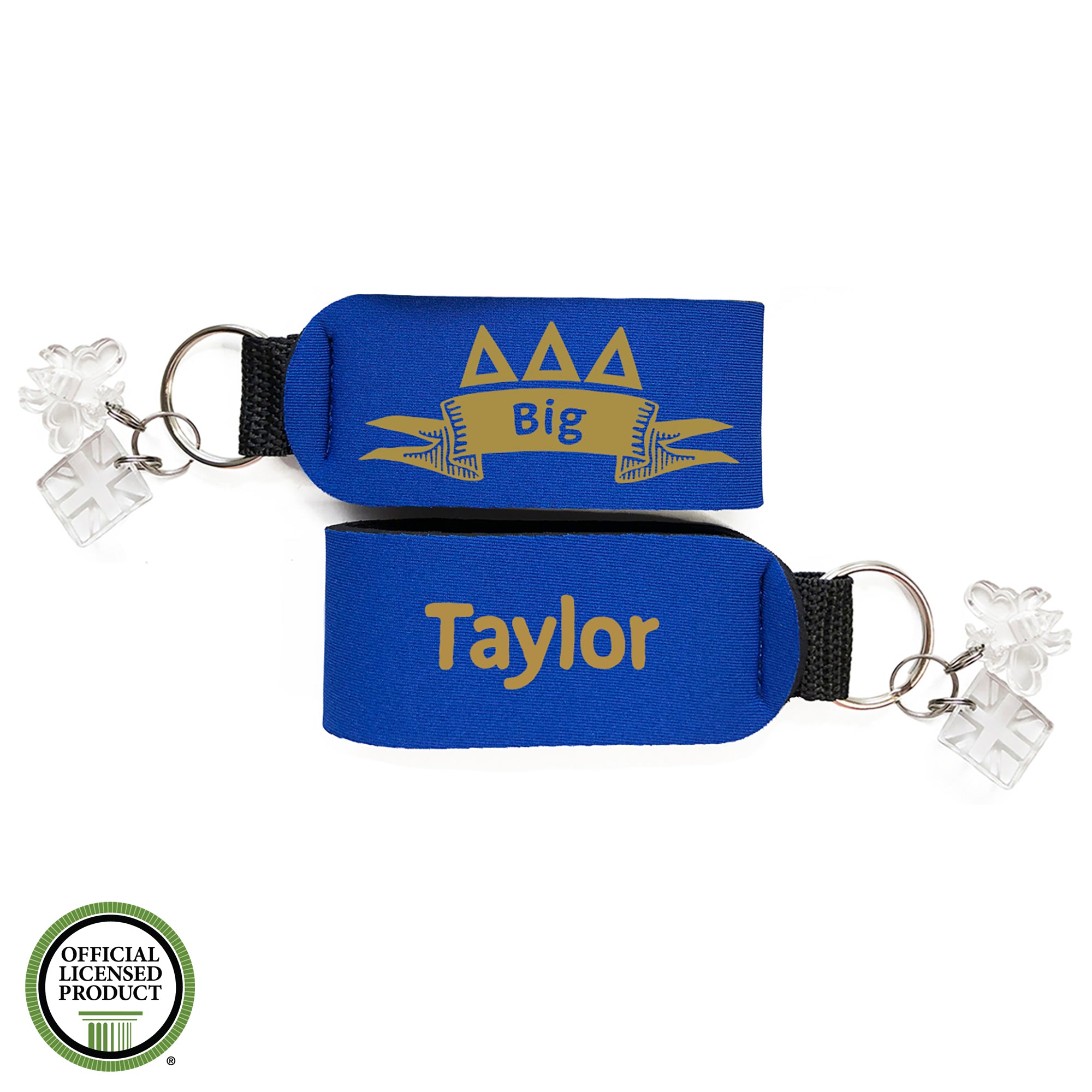 Brit and Bee Sorority Keychain - Delta Delta Delta