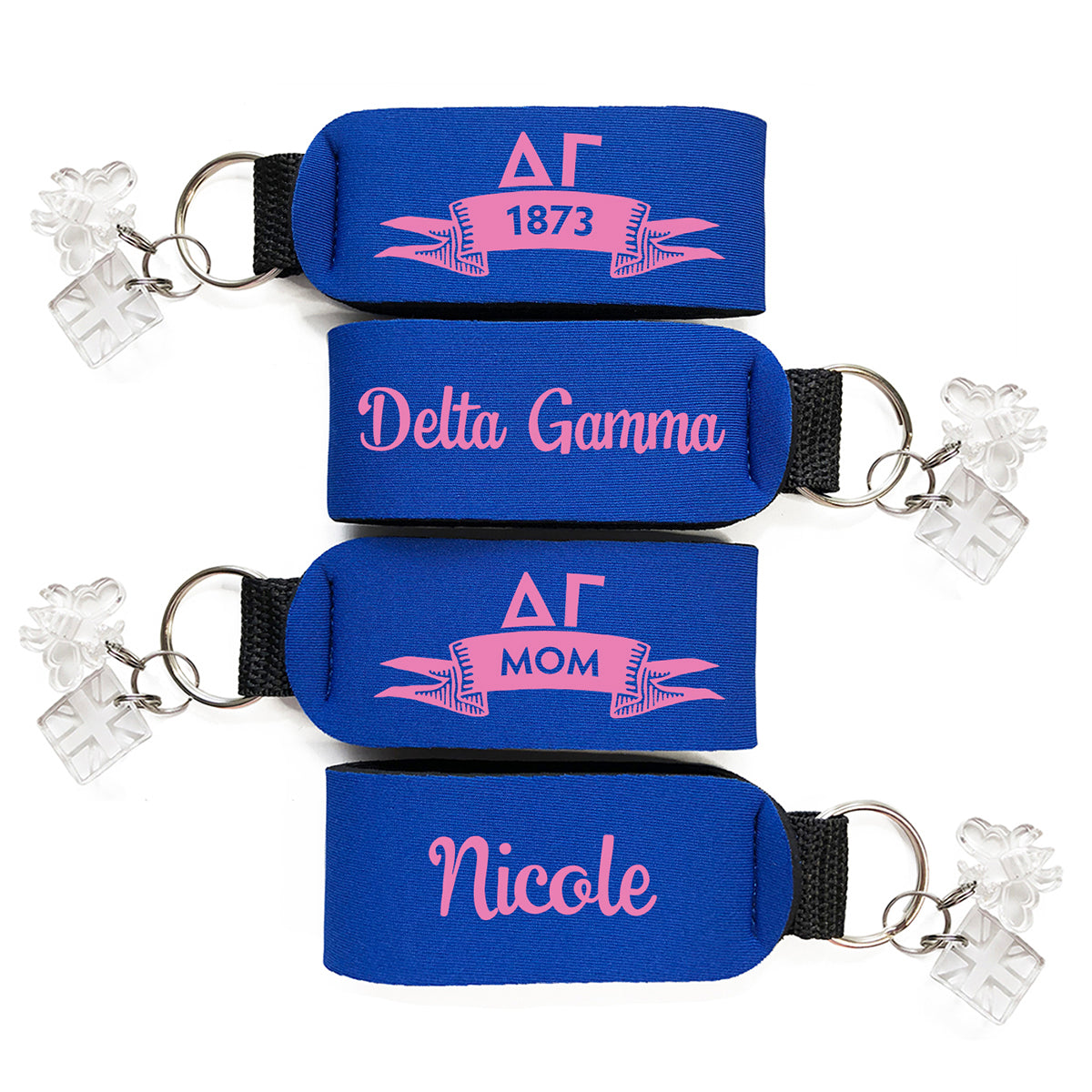 Brit and Bee Sorority Keychain - Delta Gamma