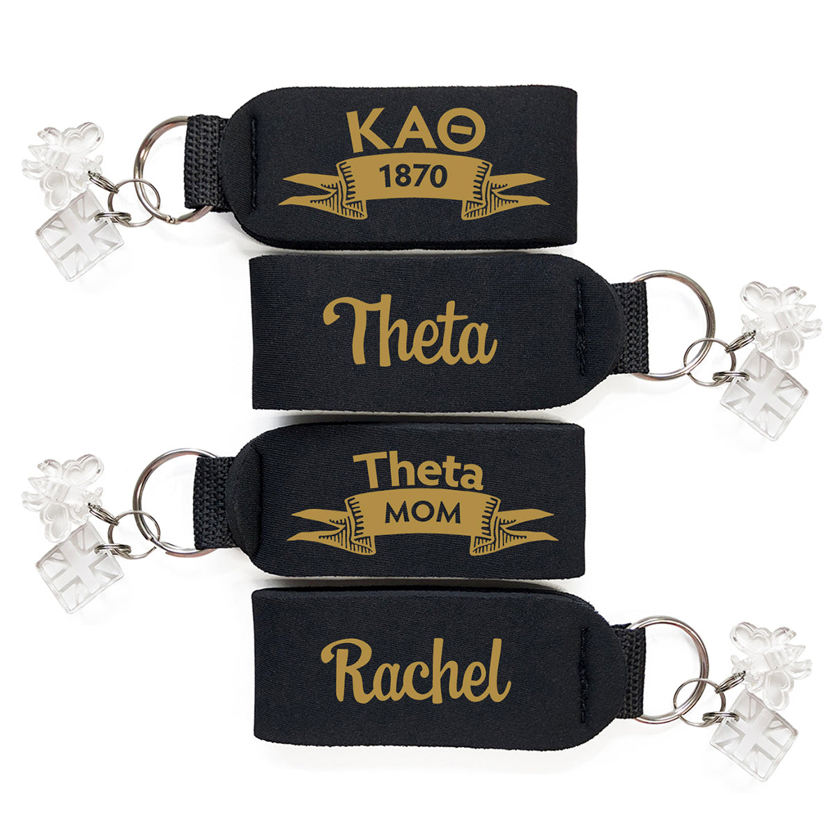 Brit and Bee Sorority Keychain - Kappa Alpha Theta