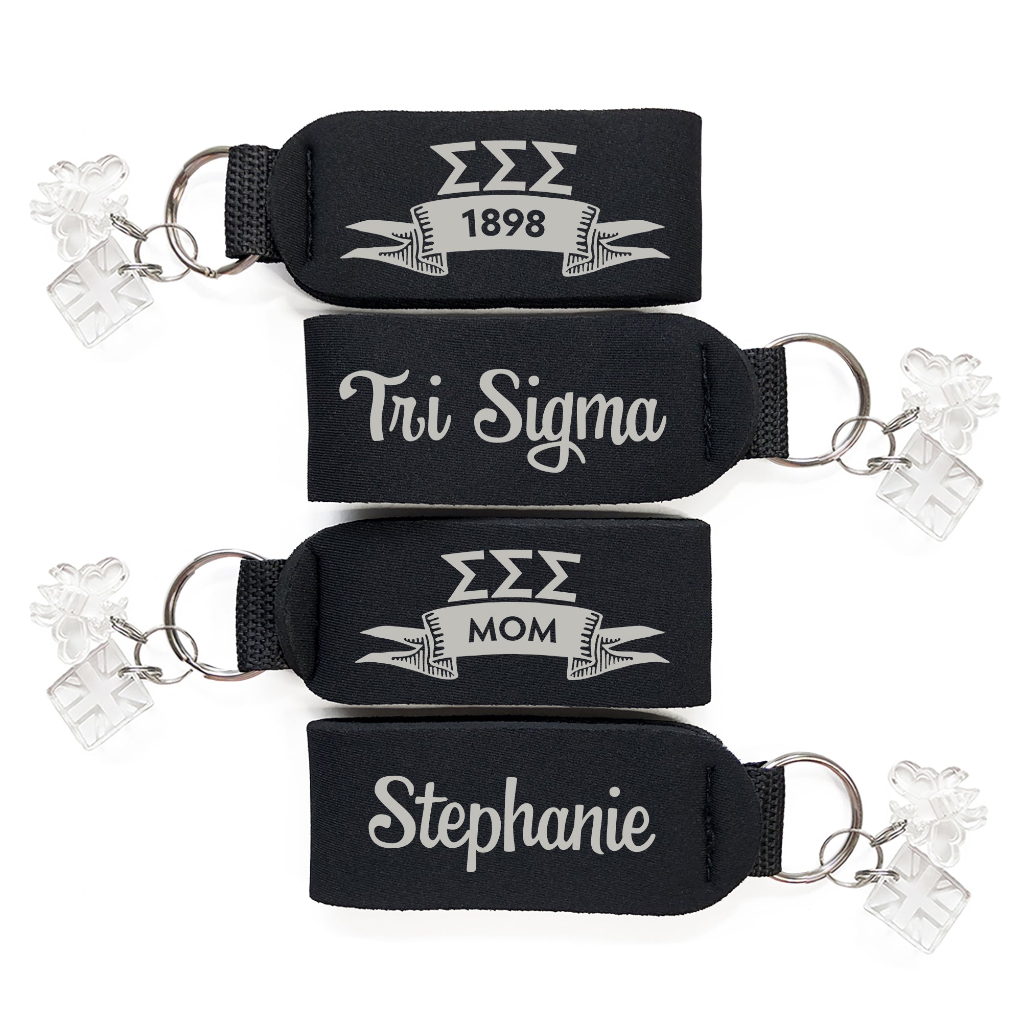 Sigma Sigma Sigma Keychain | Brit and Bee