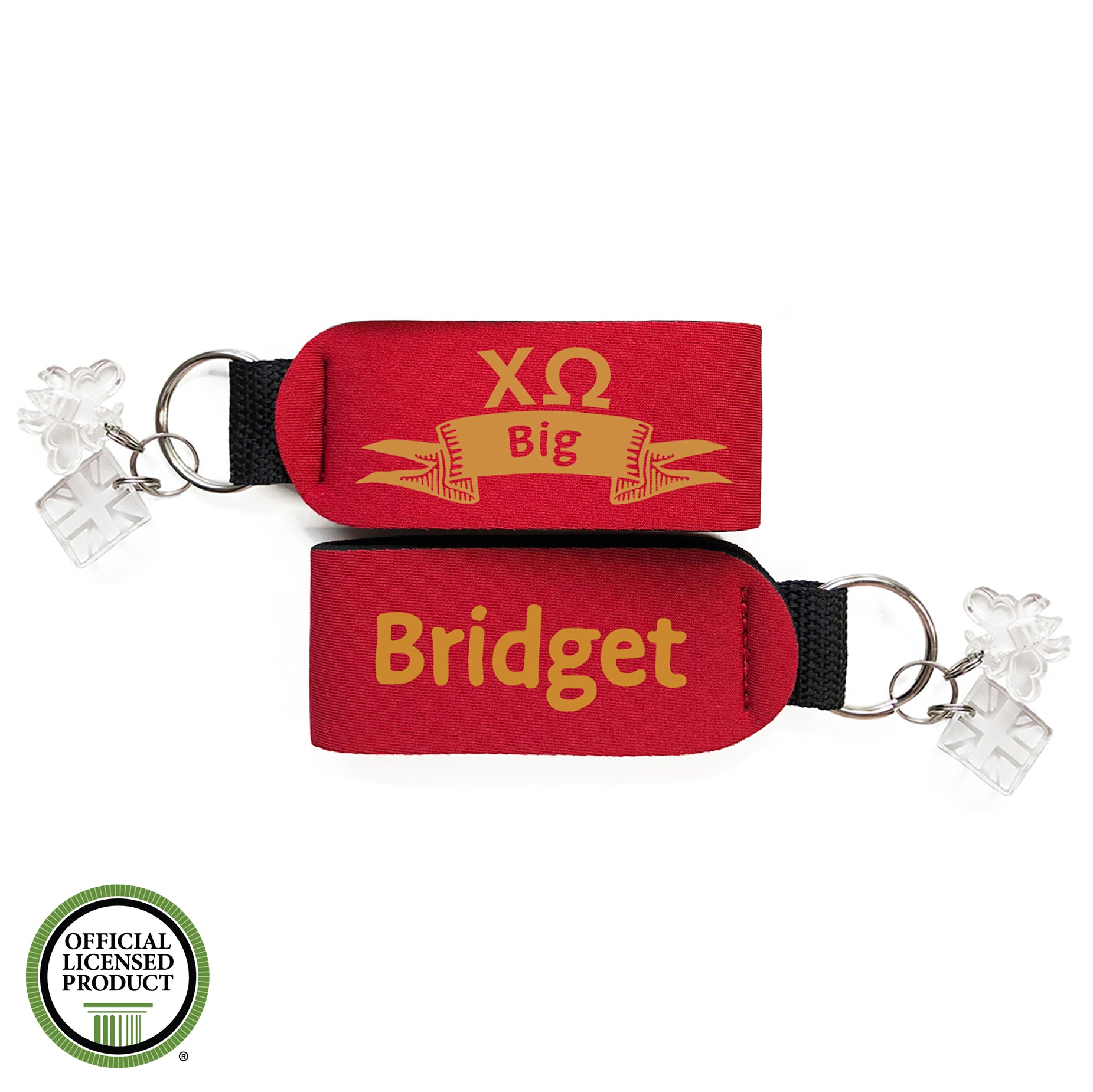 Brit and Bee Sorority Keychain - Chi Omega