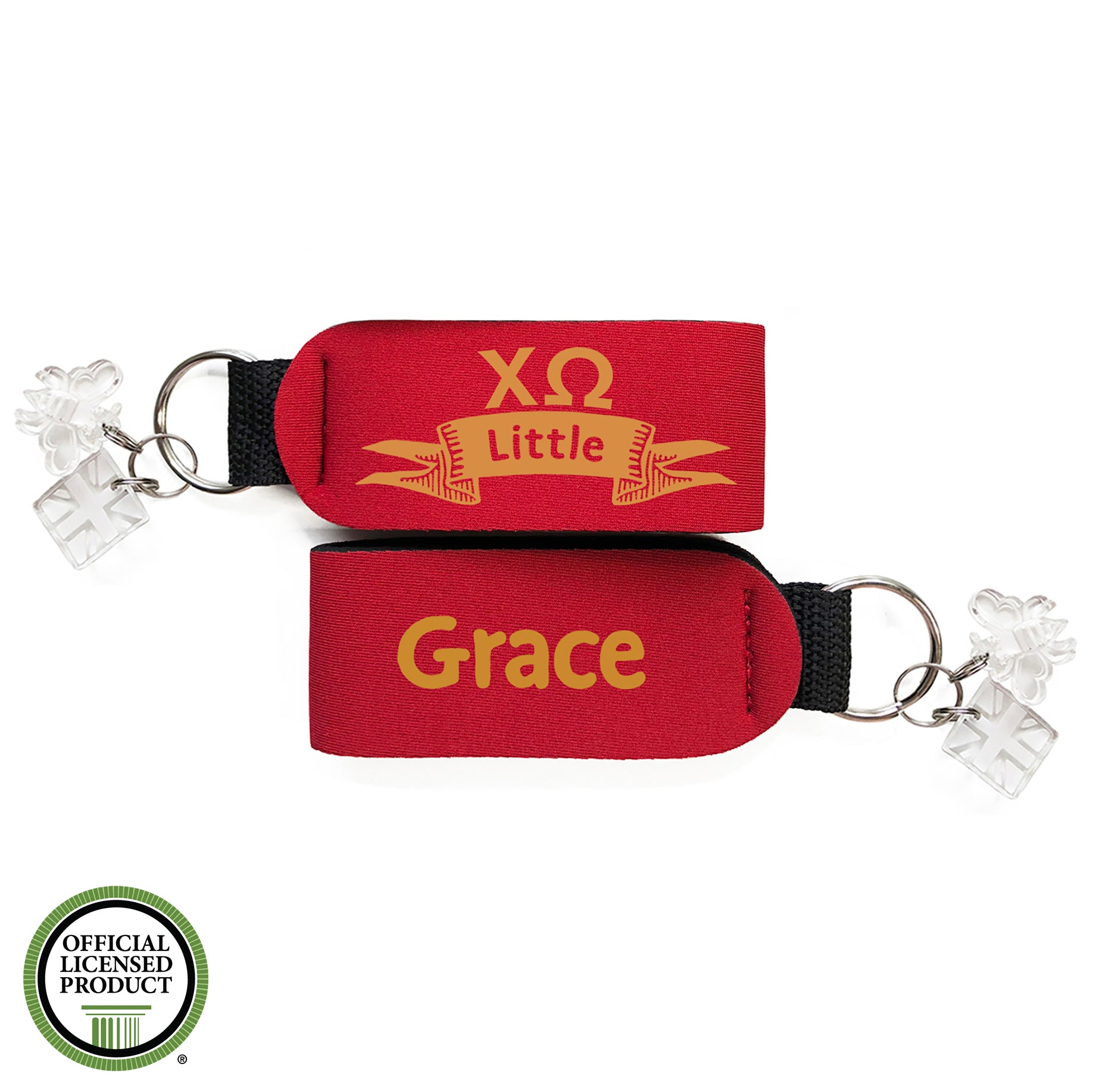 Brit and Bee Sorority Keychain - Chi Omega