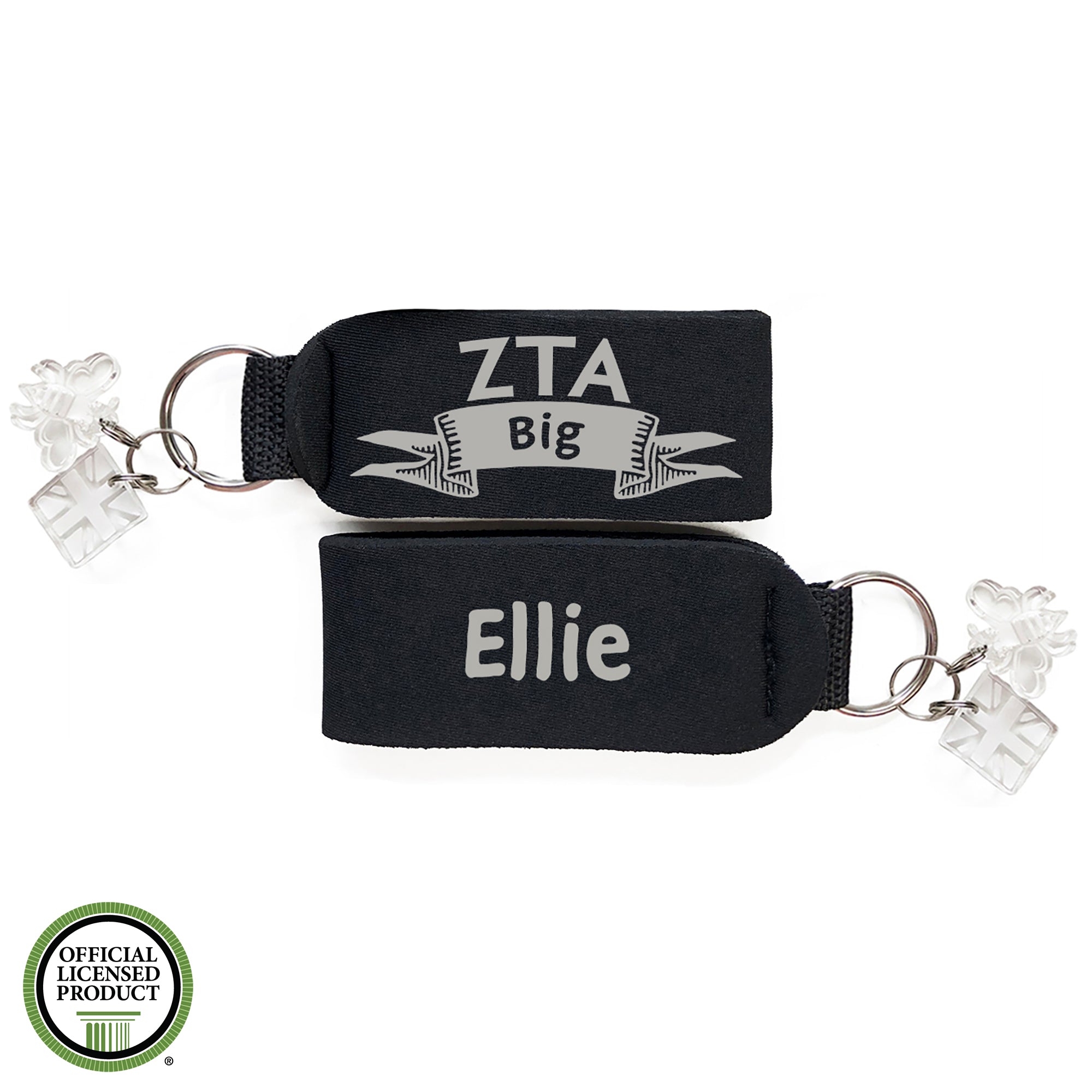Brit and Bee Sorority Keychain - Zeta Tau Alpha