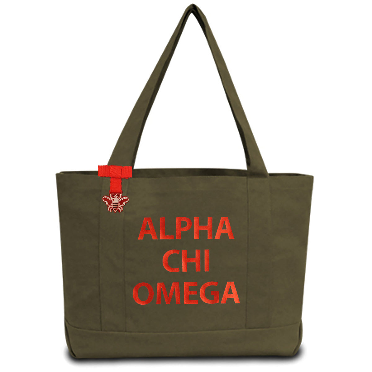 Alpha Chi Omega State Book Tote Bag | Brit and Bee