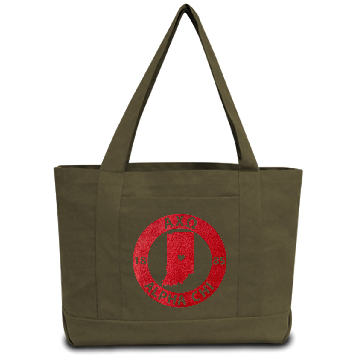 Alpha Chi Omega State Book Tote Bag | Brit and Bee