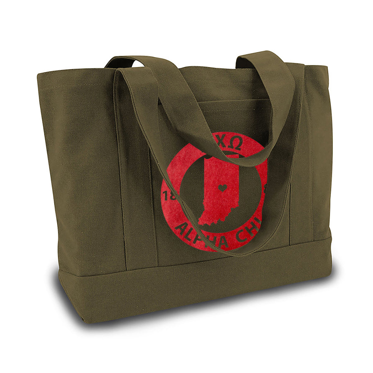 Alpha Chi Omega State Book Tote Bag | Brit and Bee