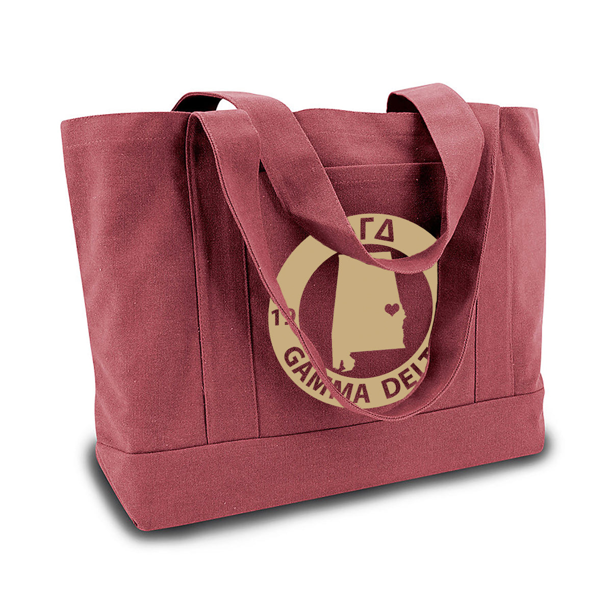 Alpha Gamma Delta State Book Tote Bag | Brit and Bee