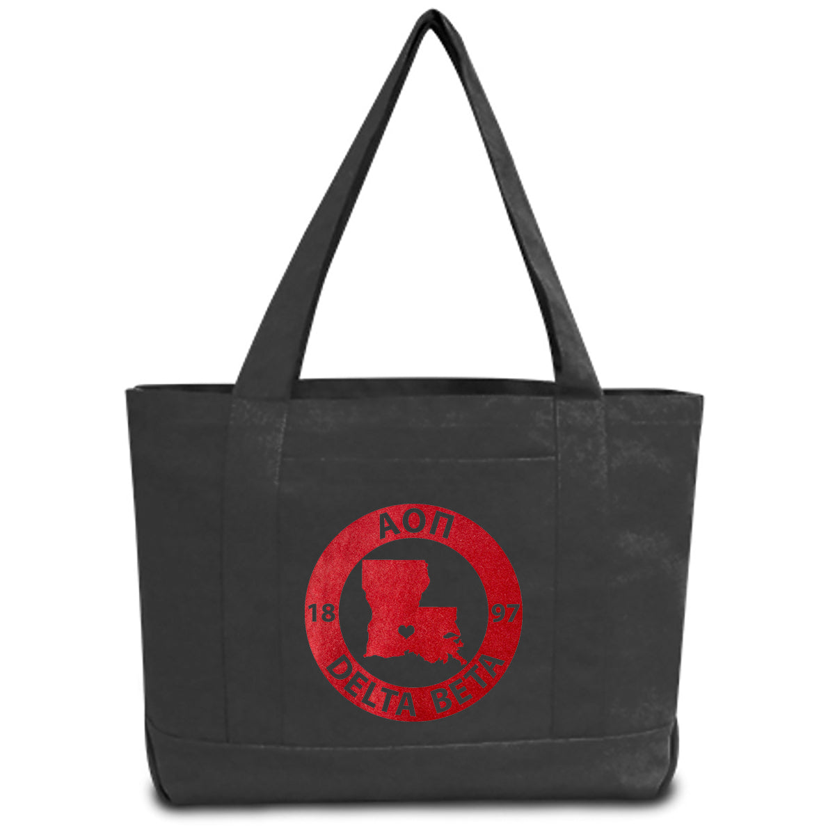 Alpha Omicron Pi State Book Tote Bag | Brit and Bee