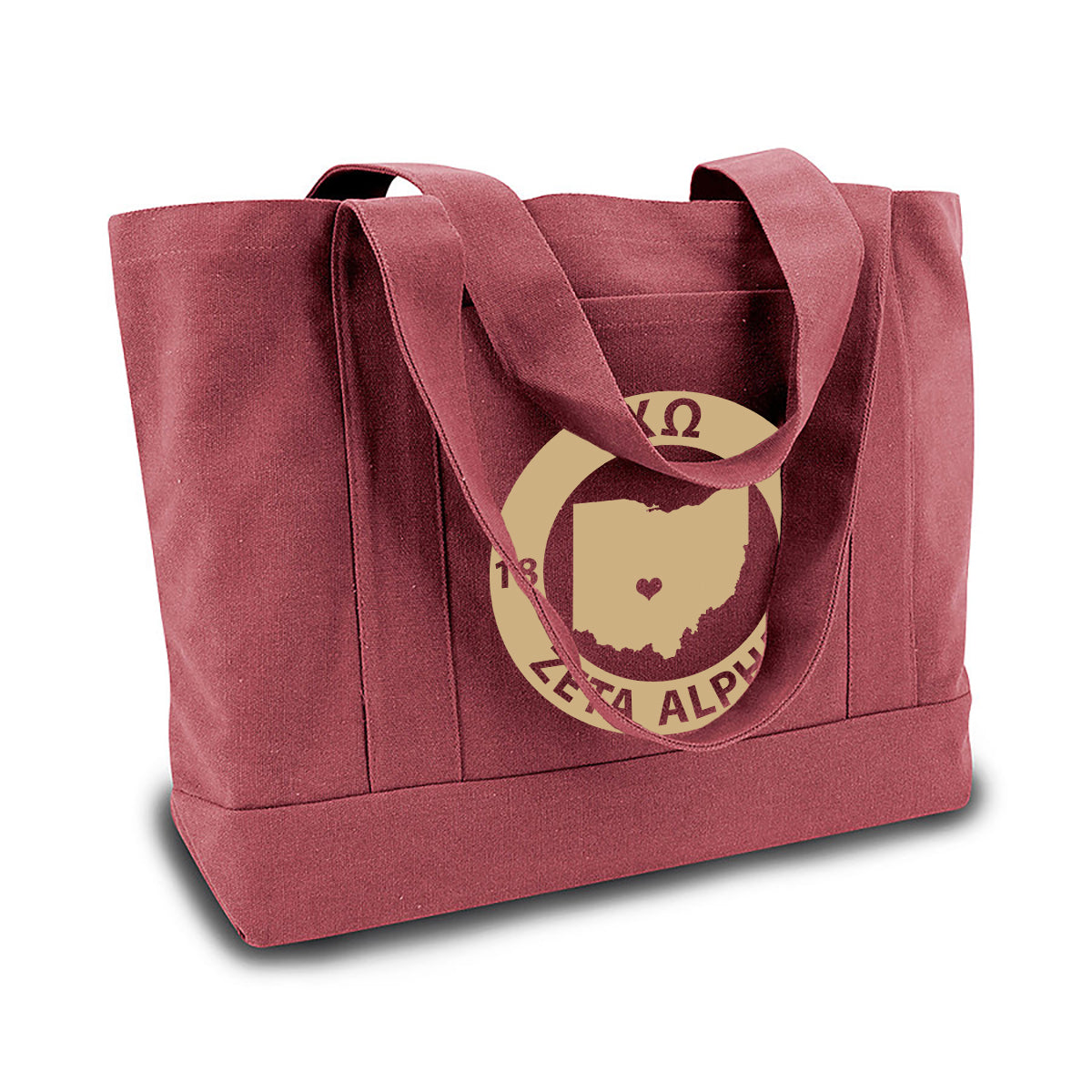 Chi Omega State Book Tote Bag | Brit and Bee