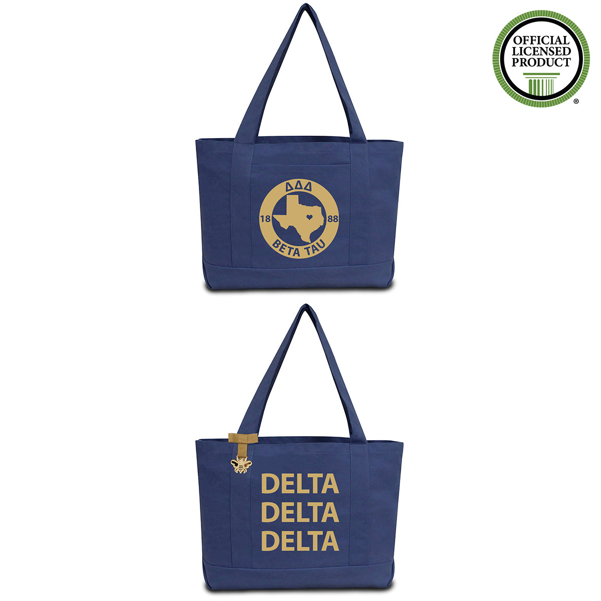 Delta Delta Delta State Book Tote Bag | Brit and Bee