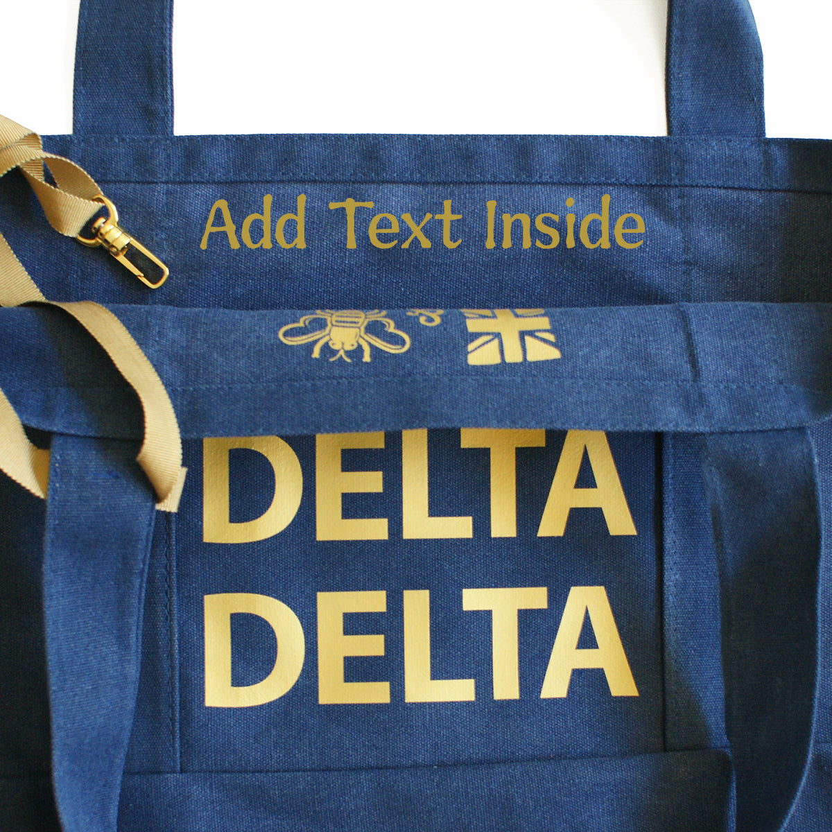 Delta Delta Delta State Book Tote Bag | Brit and Bee