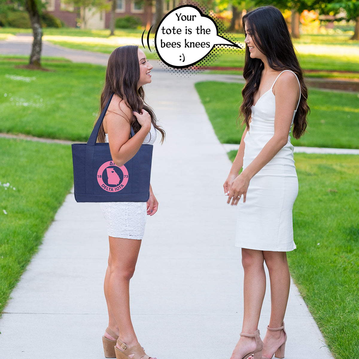 Delta Gamma State Book Tote Bag | Brit and Bee