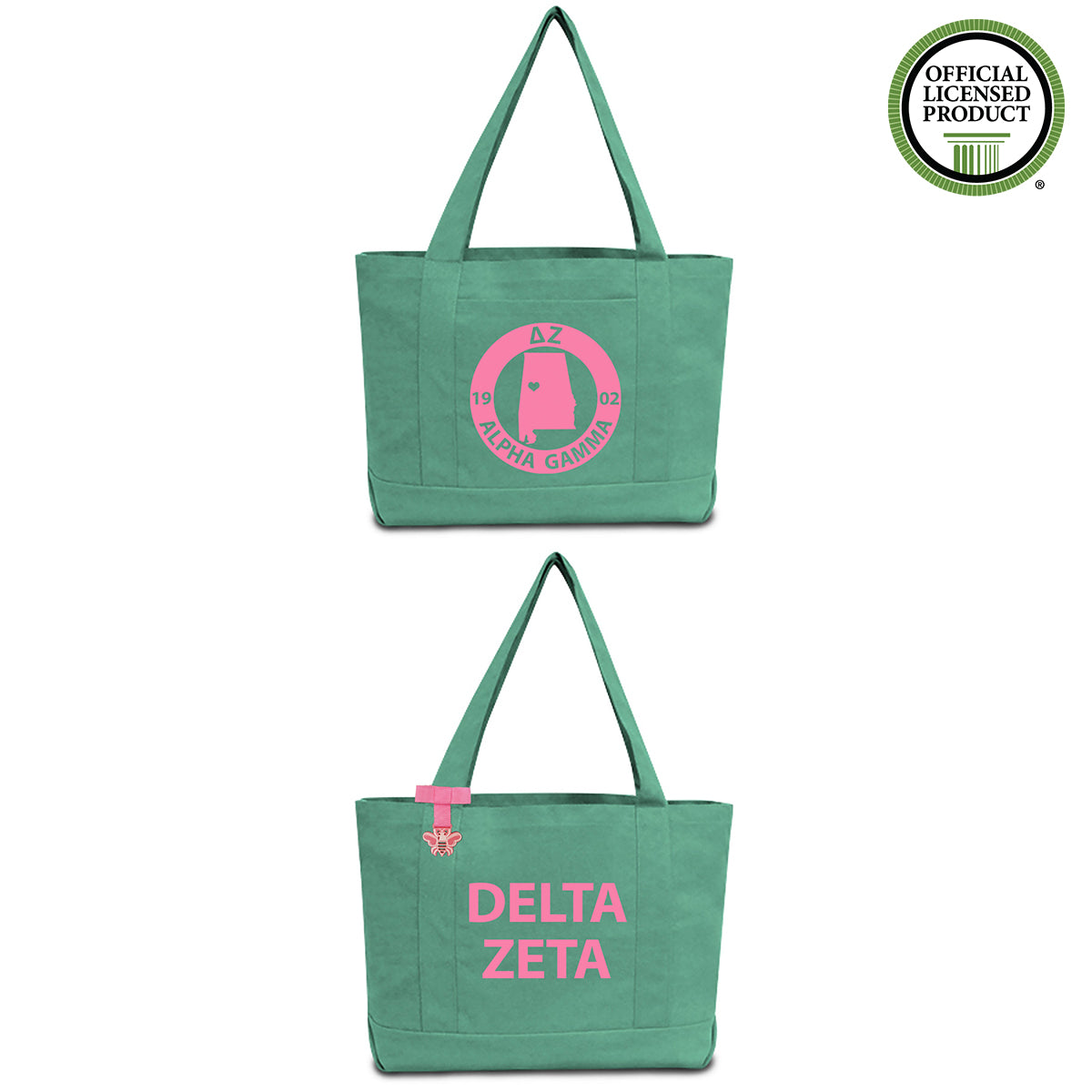 Delta Zeta State Book Tote Bag | Brit and Bee
