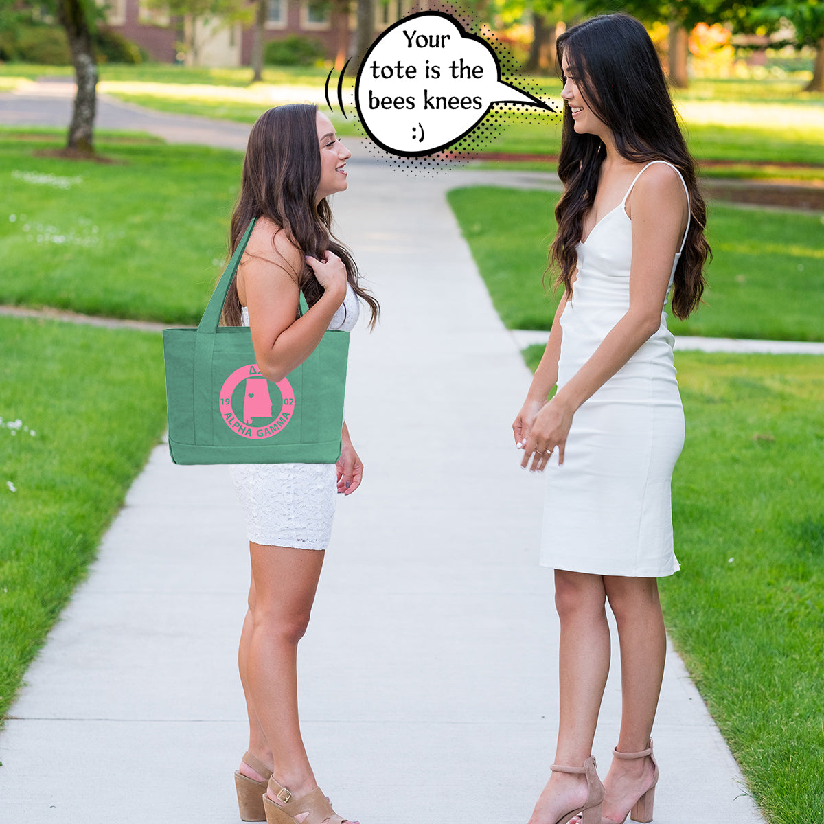 Delta Zeta State Book Tote Bag | Brit and Bee