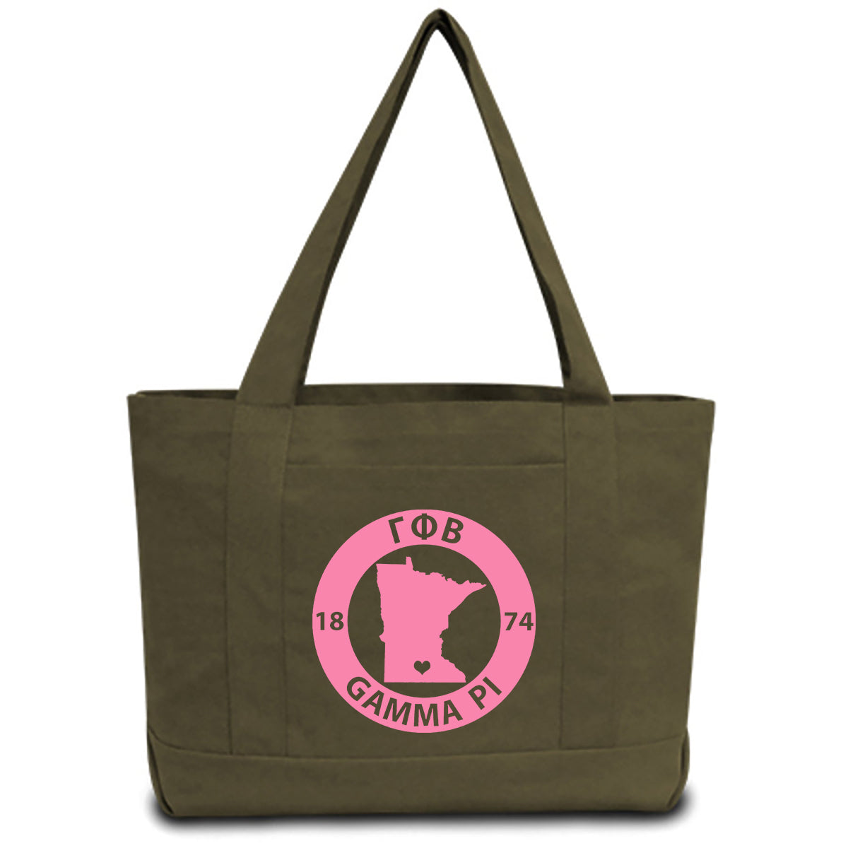 Gamma Phi Beta State Book Tote Bag | Brit and Bee