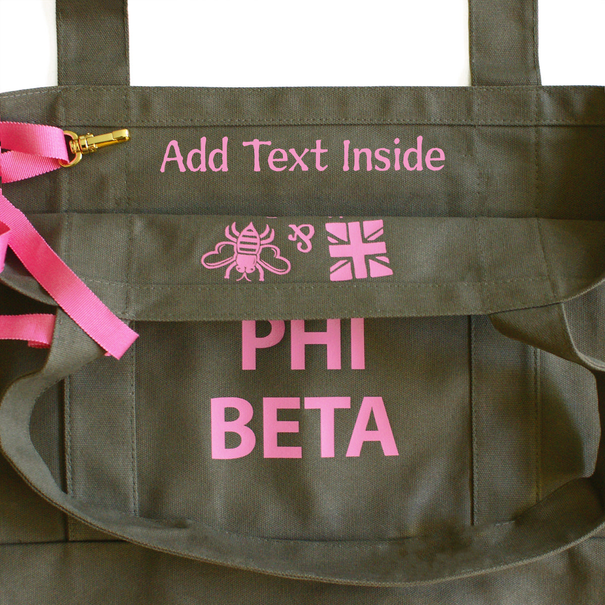 Gamma Phi Beta State Book Tote Bag | Brit and Bee