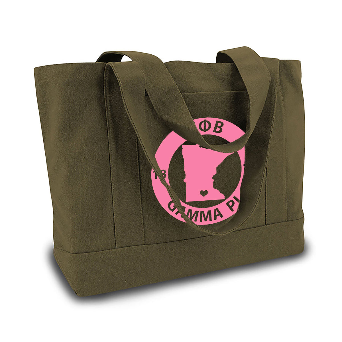 Gamma Phi Beta State Book Tote Bag | Brit and Bee