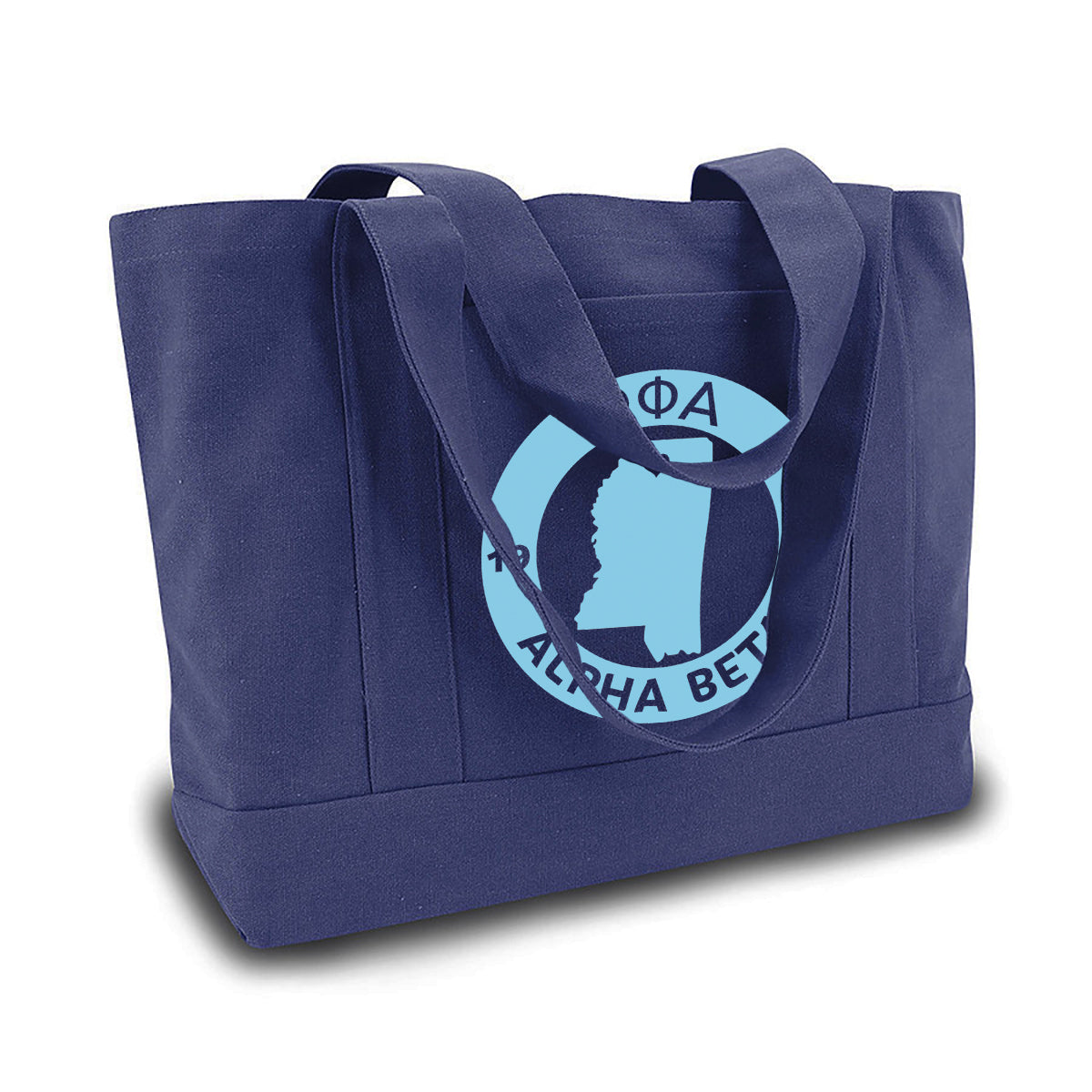 Omega Phi Alpha State Book Tote Bag | Brit and Bee