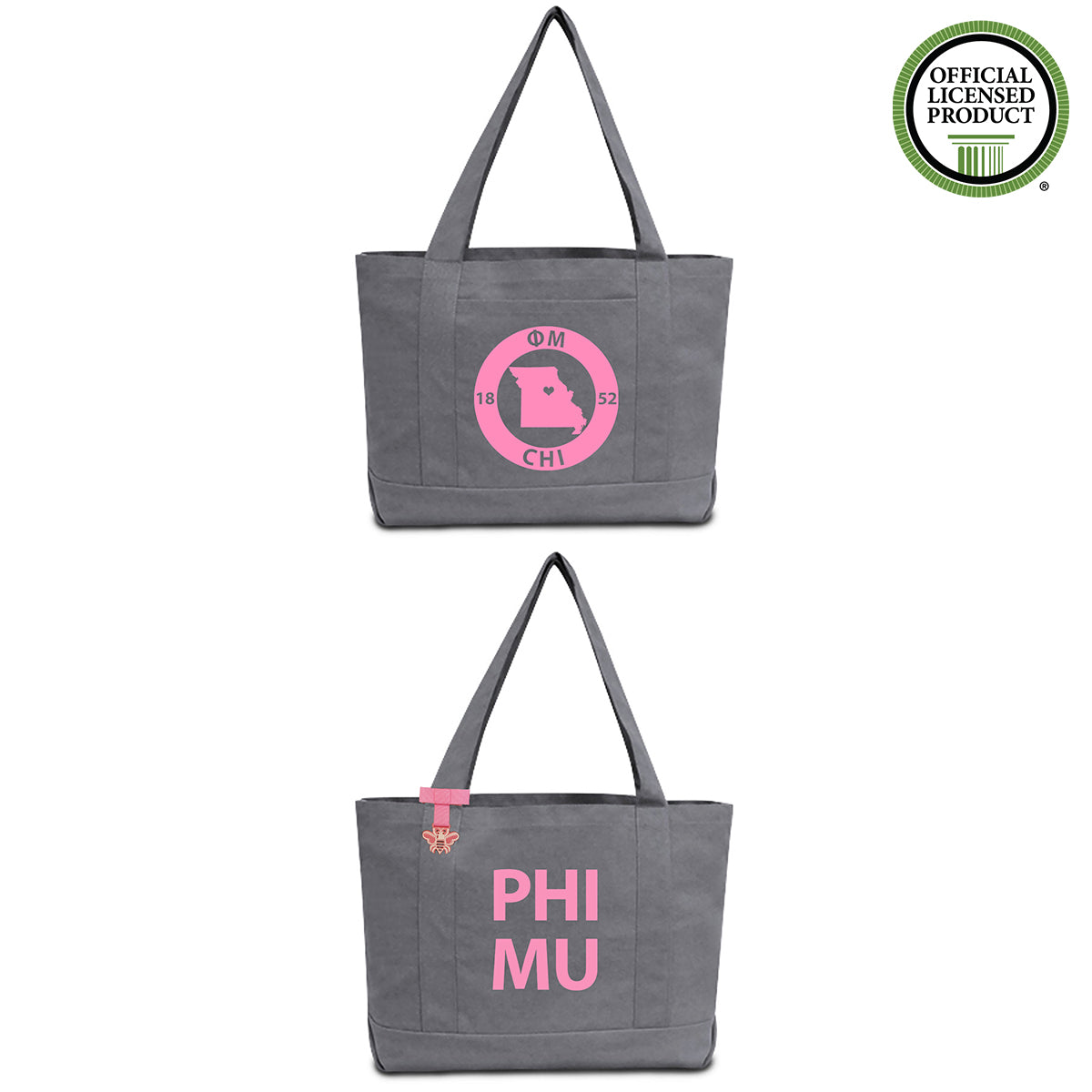 Phi Mu State Book Tote Bag | Brit and Bee
