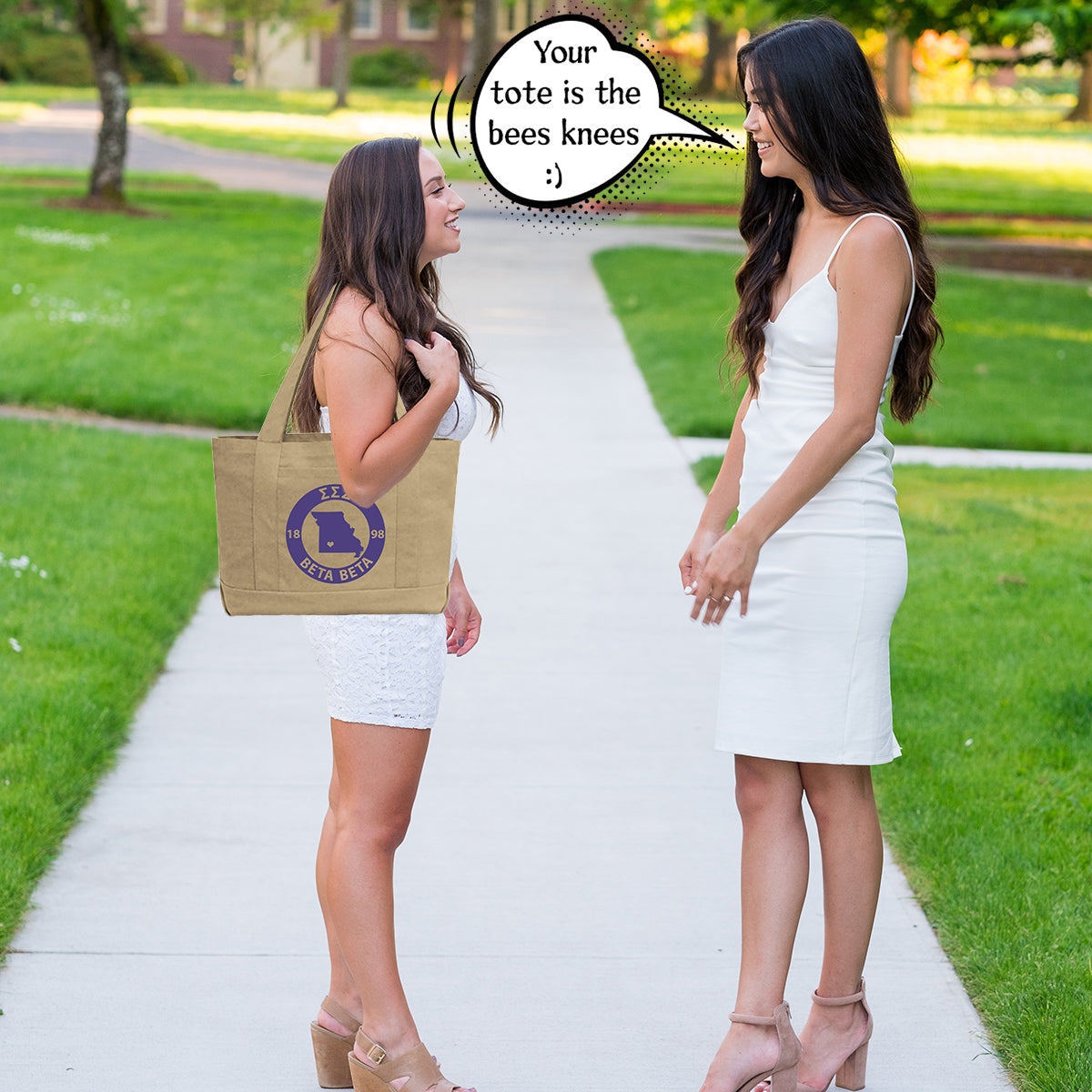 Sigma Sigma Sigma State Book Tote Bag | Brit and Bee