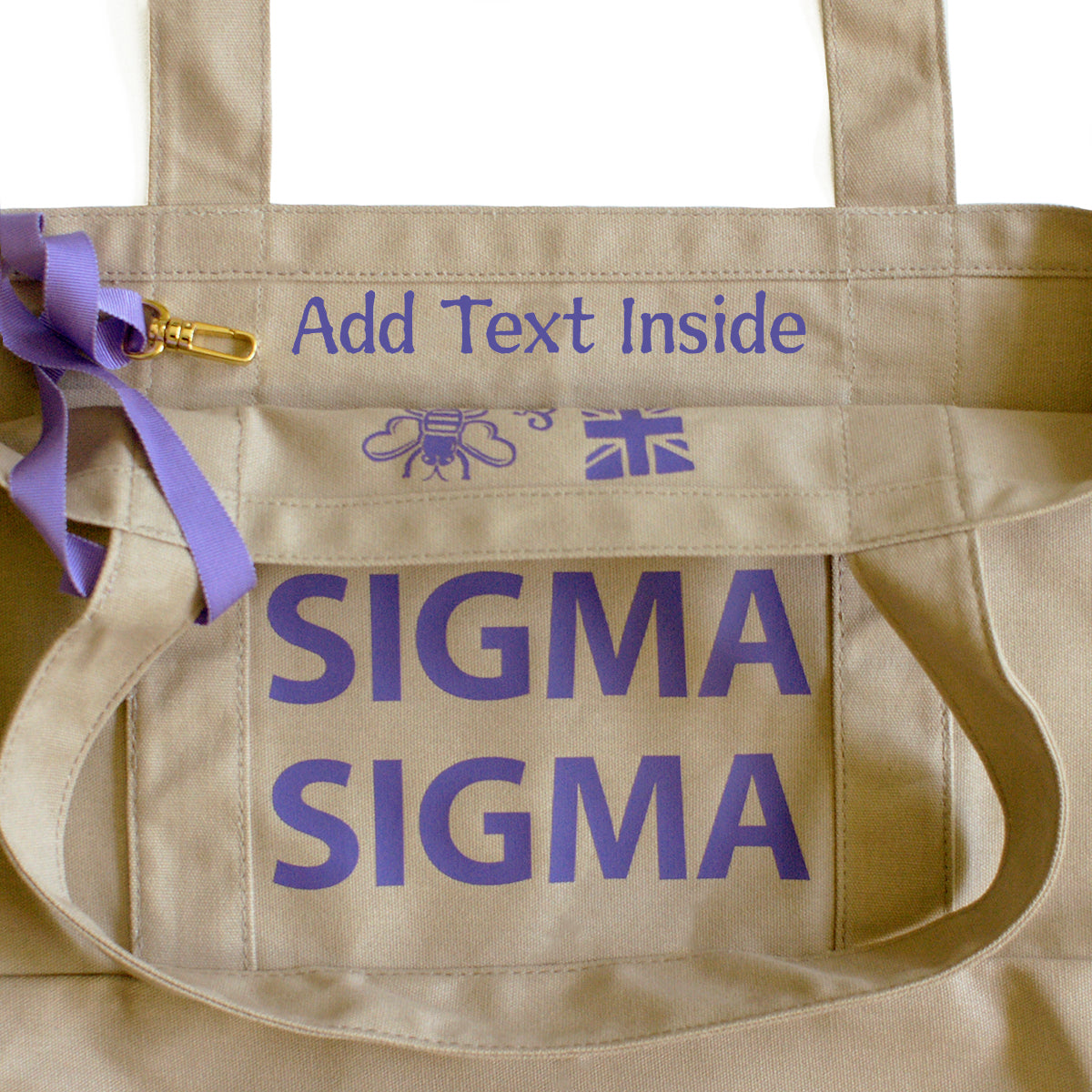 Sigma Sigma Sigma State Book Tote Bag | Brit and Bee